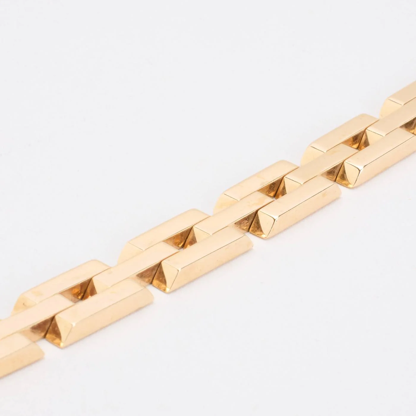 Block Armband i 14K guld, 20.5 cm, 20.3 g - Image 3