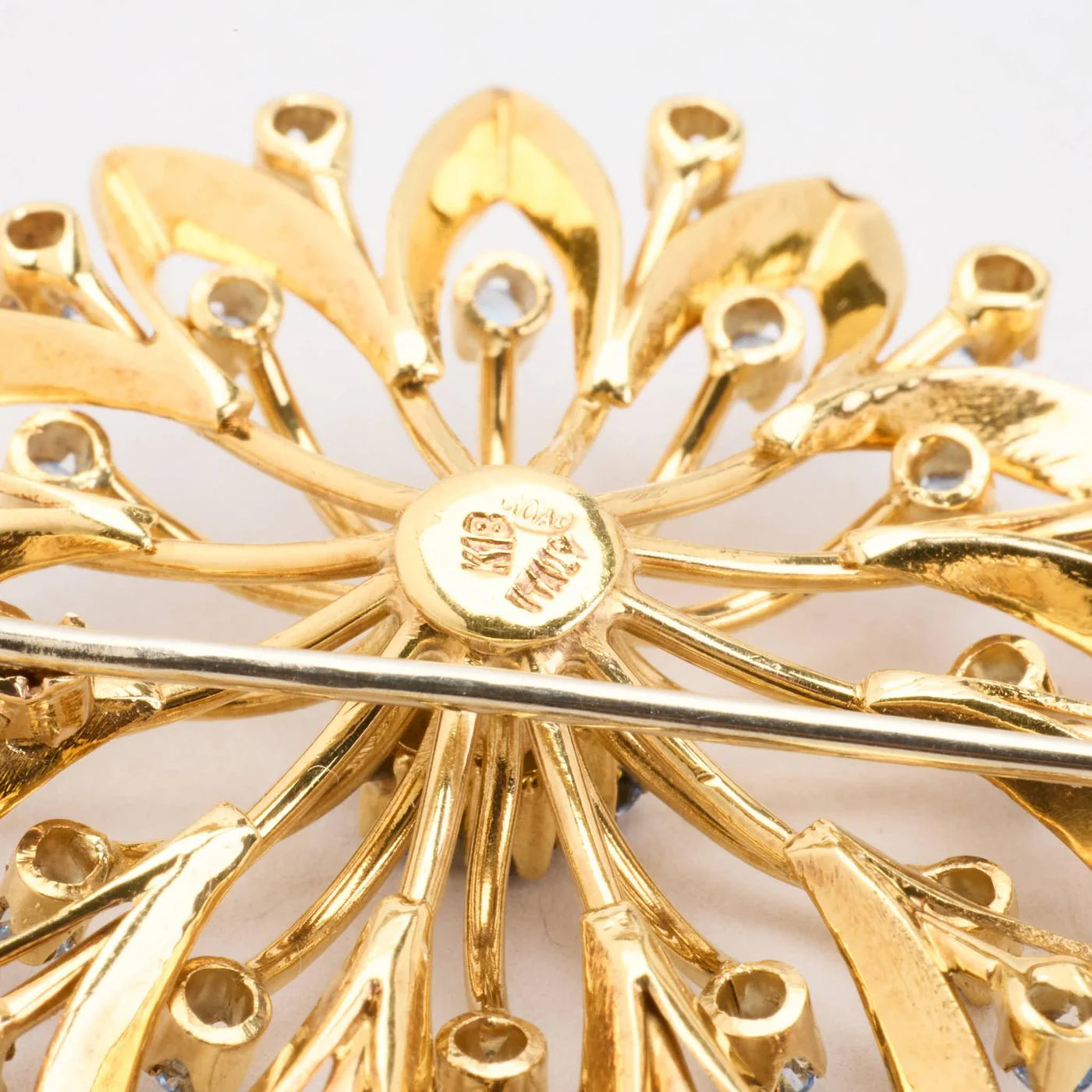 Brosch i 18K guld, 4 cm, 11.04 g - Image 3