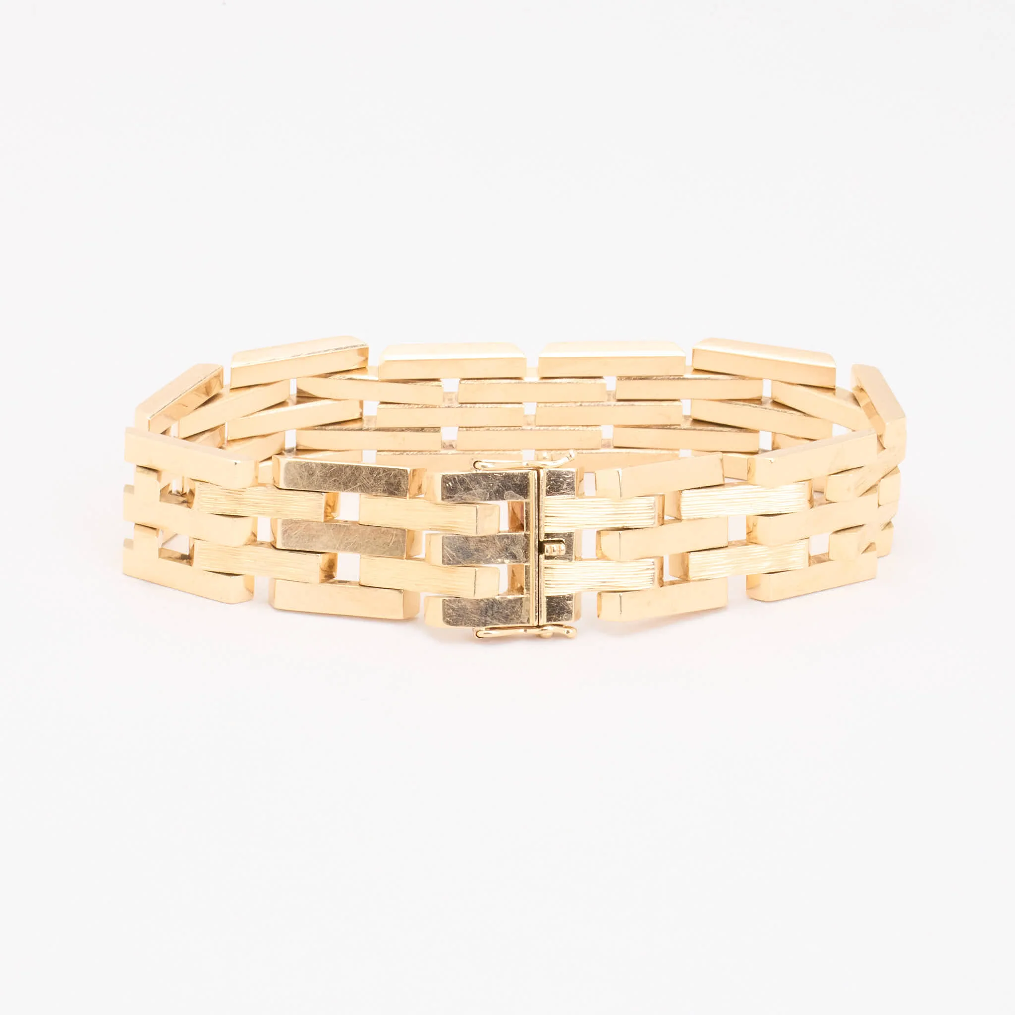 Block Armband i 14K guld, 18.5 cm, 32 g - Image 3