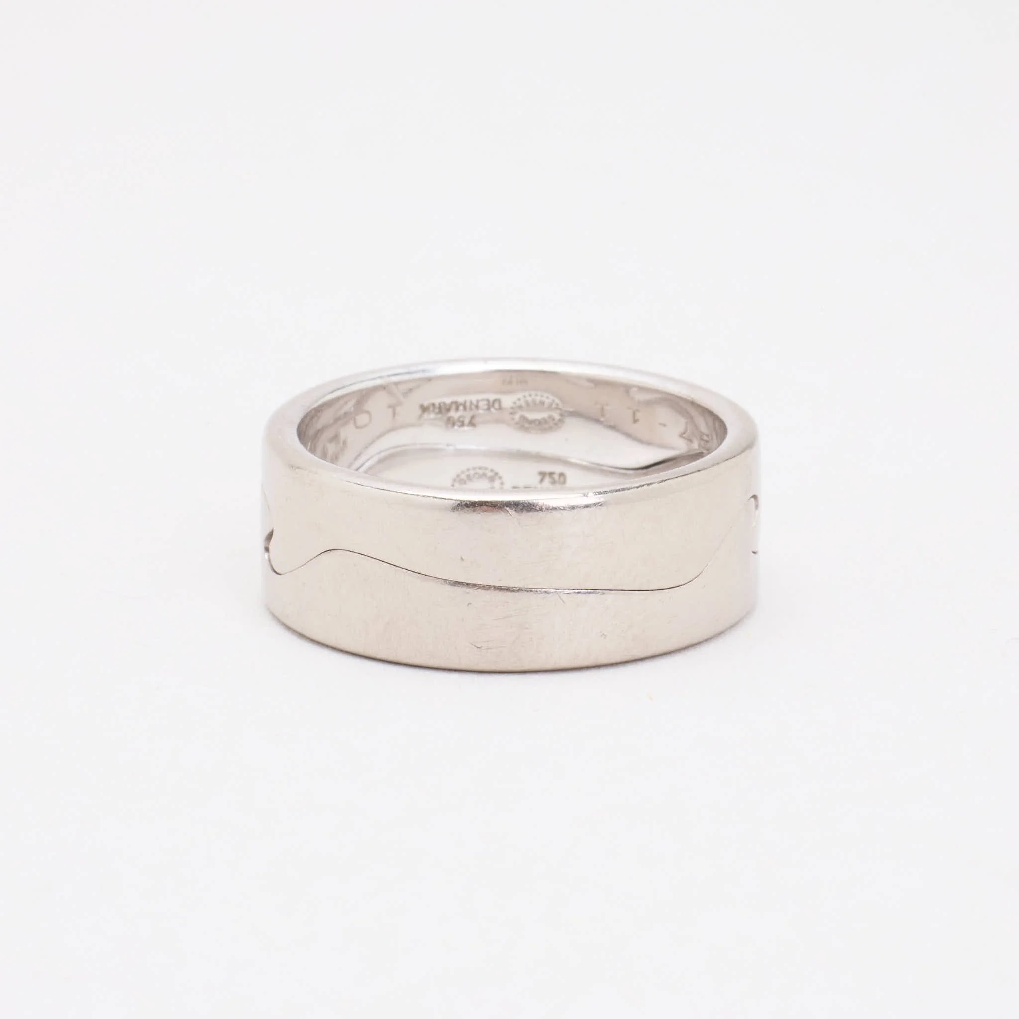 Georg Jensen Fusion band i 18K vitt guld strl. 18.8 / strl. 59 - Image 2