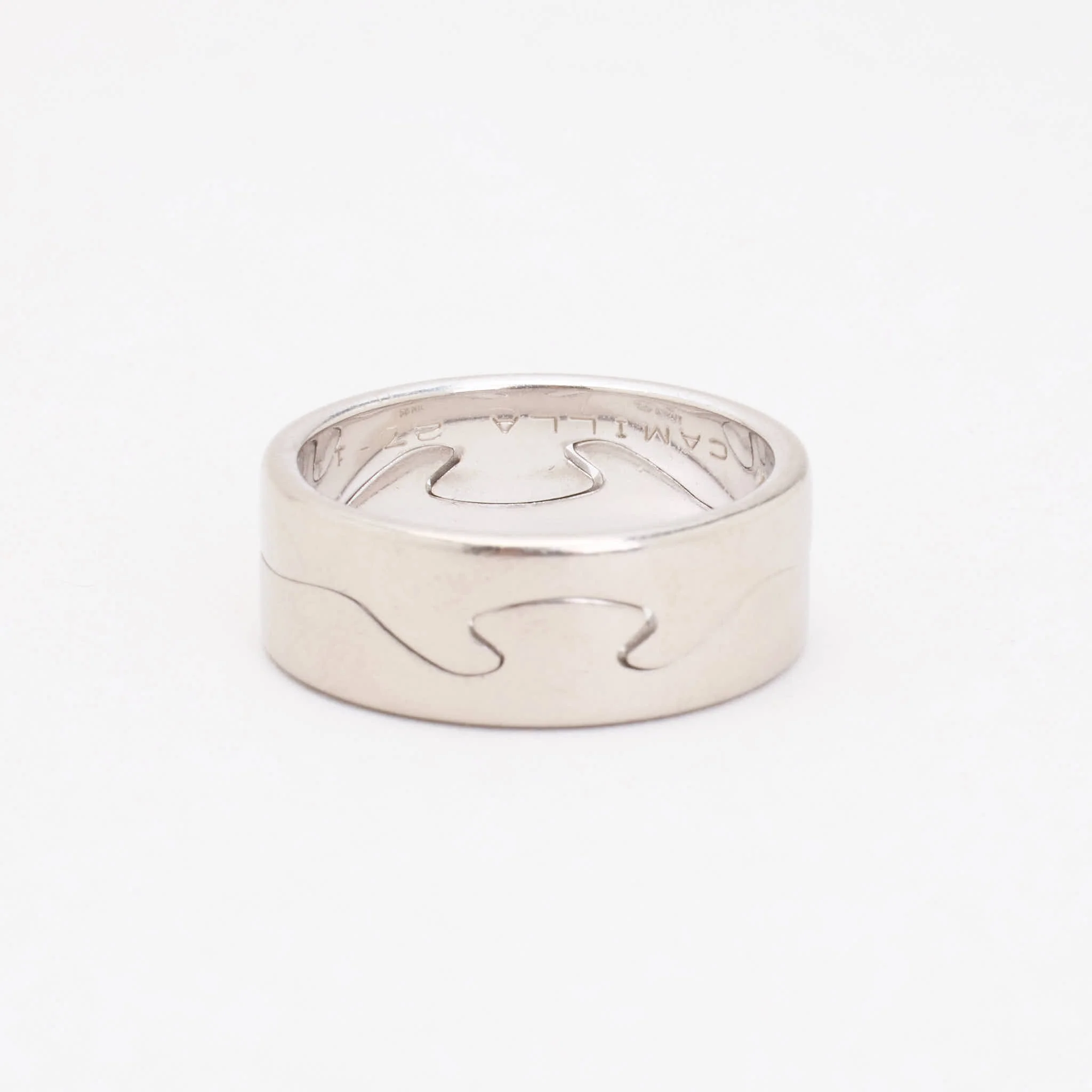 Georg Jensen Fusion band i 18K vitt guld strl. 18.8 / strl. 59 - Image 3