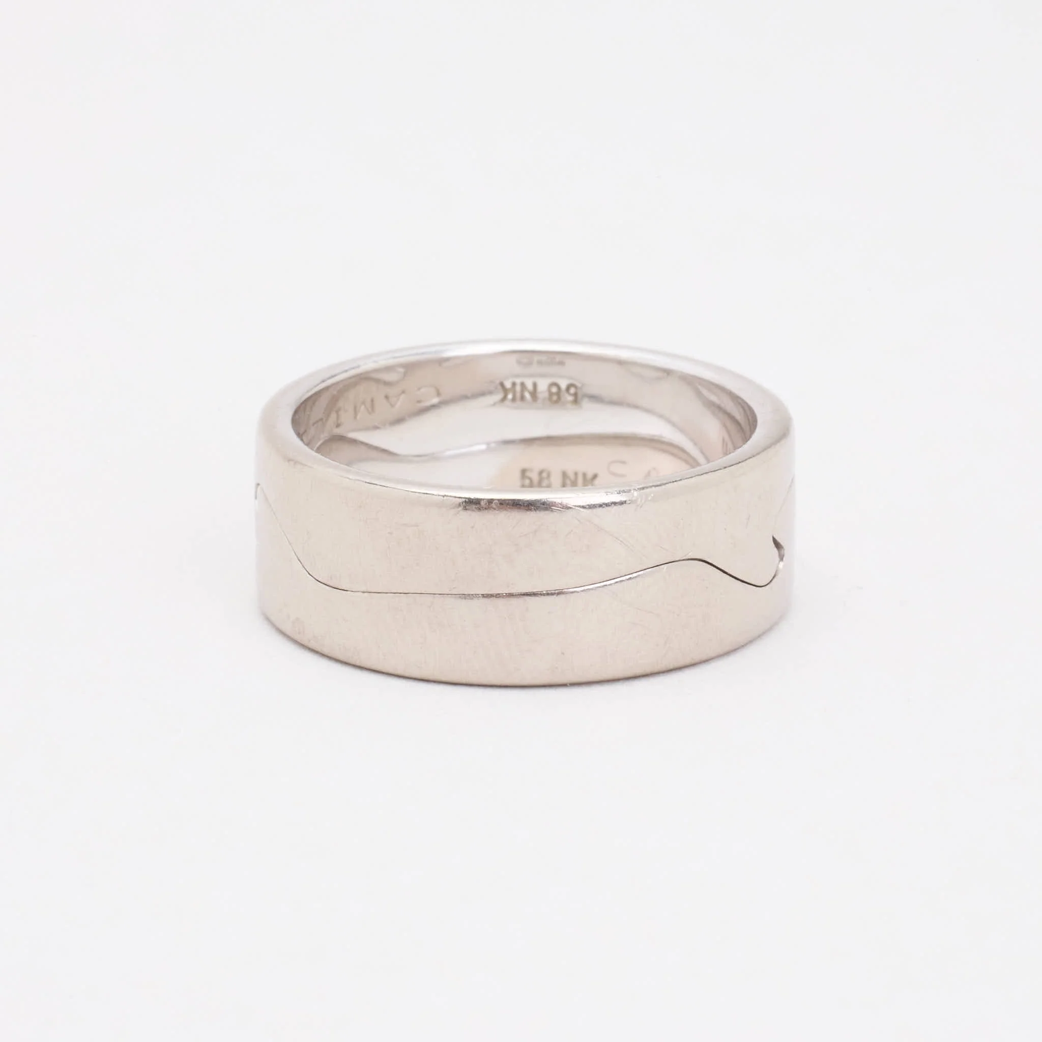 Georg Jensen Fusion band i 18K vitt guld strl. 18.8 / strl. 59 - Image 4