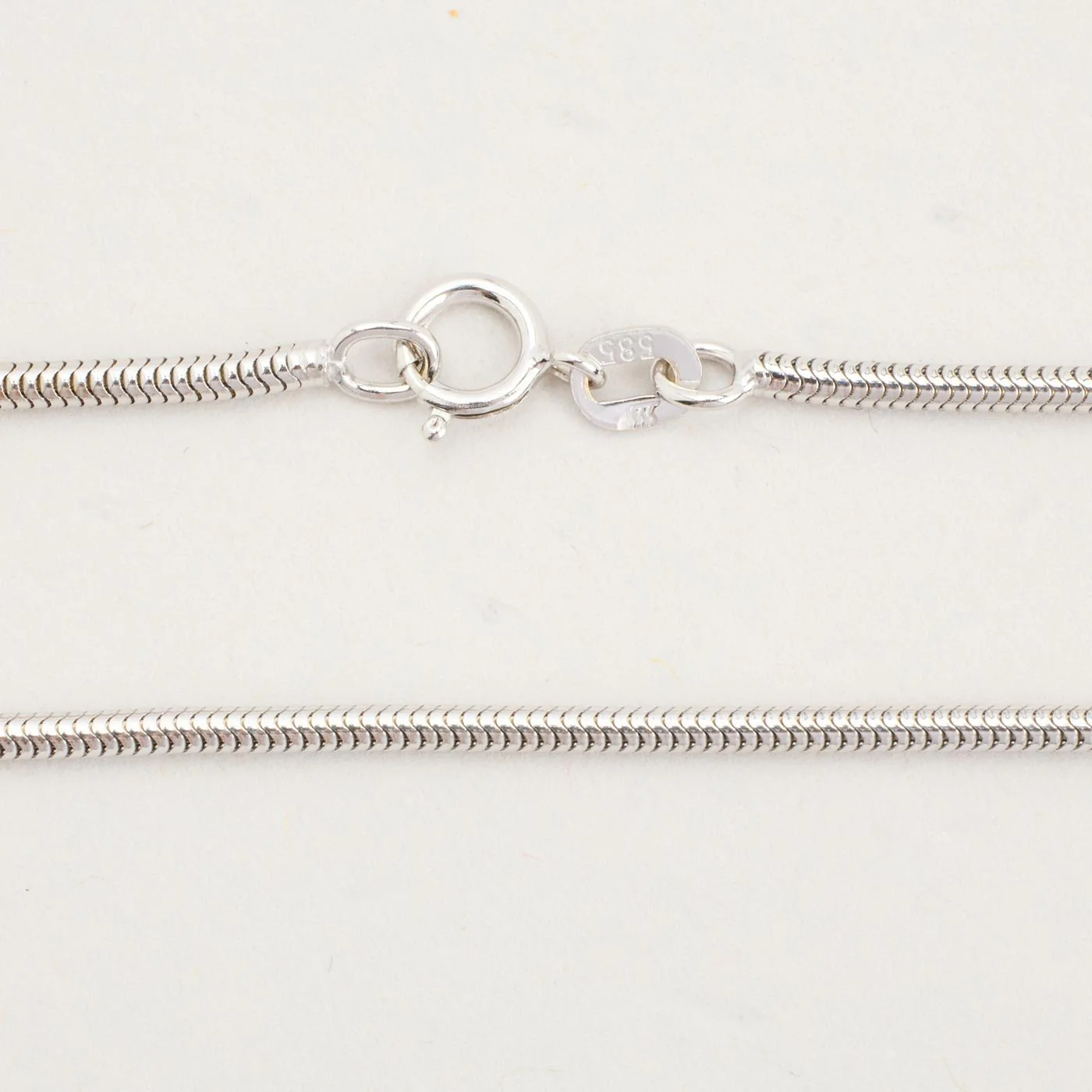 Ormkedja Halsband i 14K vitt guld, 42 cm, 7.76 g - Image 3
