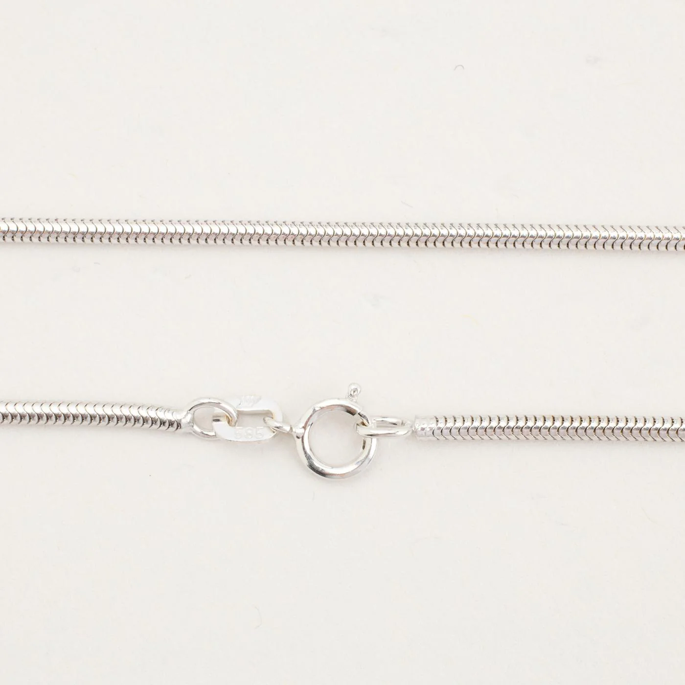 Ormkedja Halsband i 14K vitt guld, 42 cm, 7.76 g - Image 4