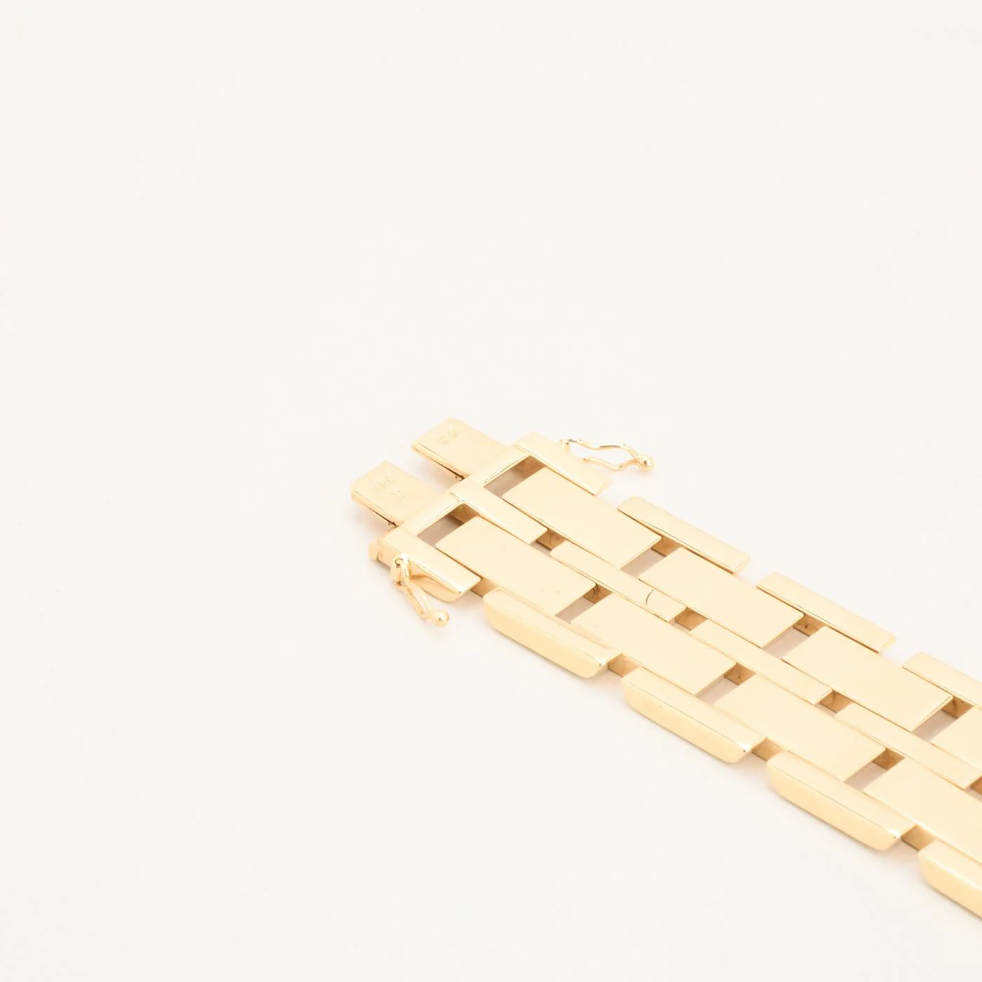 Block Armband i 14K guld, 19 cm, 43.18 g - Image 5