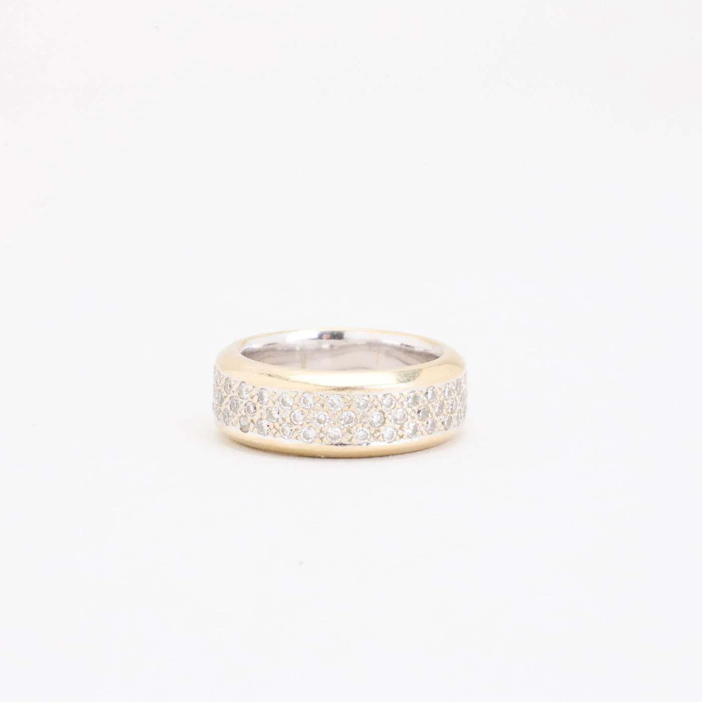 Pavéring med diamant (0.51 ct) i 18K vitt guld strl. 16.2 / strl. 51 - Image 2