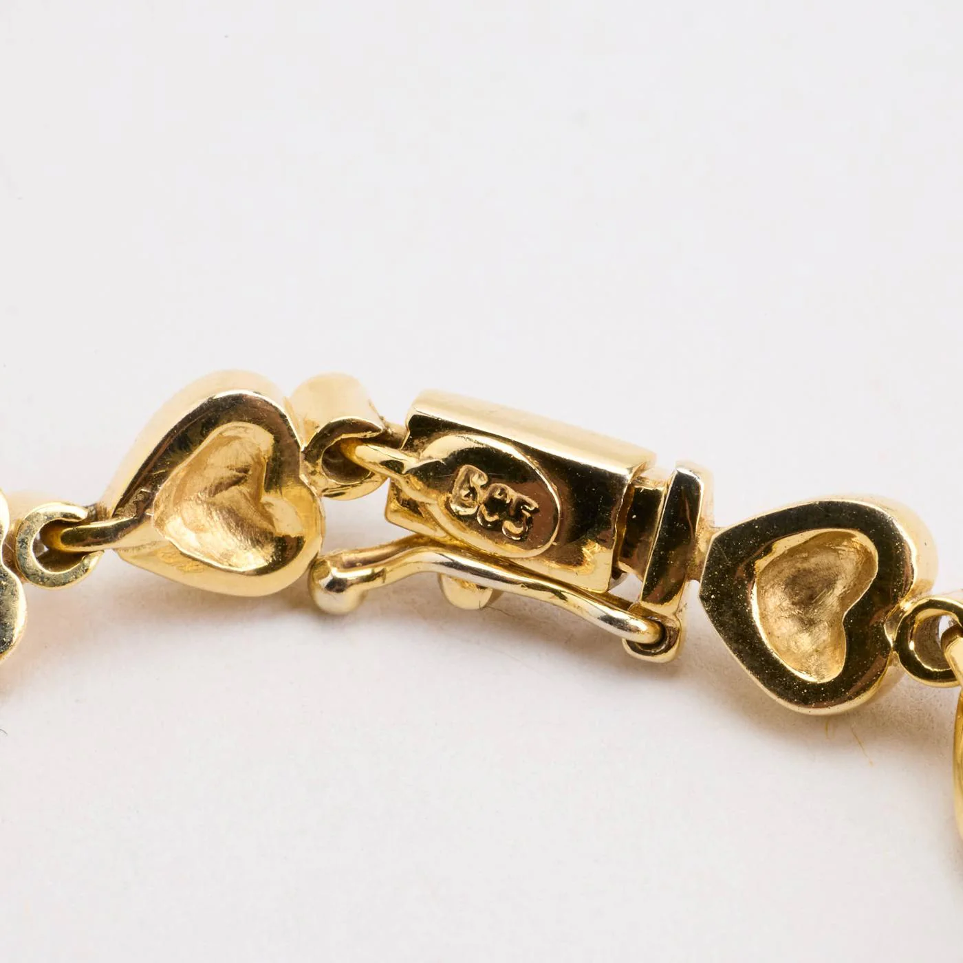 Armband med diamant (0.28 ct) i 14K guld, 17 cm, 20.3 g - Image 4