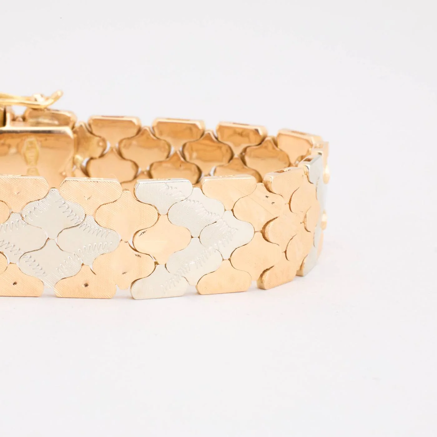 Armband i 18K guld och vitt guld, 17.5 cm, 33.7 g - Image 2