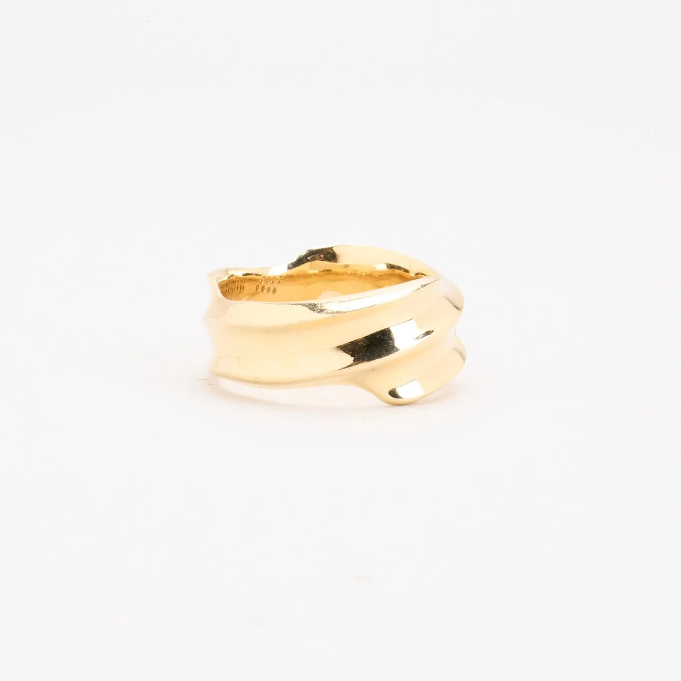 Ruben Svart pavéring med diamant (0.19 ct) i 14K guld strl. 18.8 / strl. 59 - Image 2