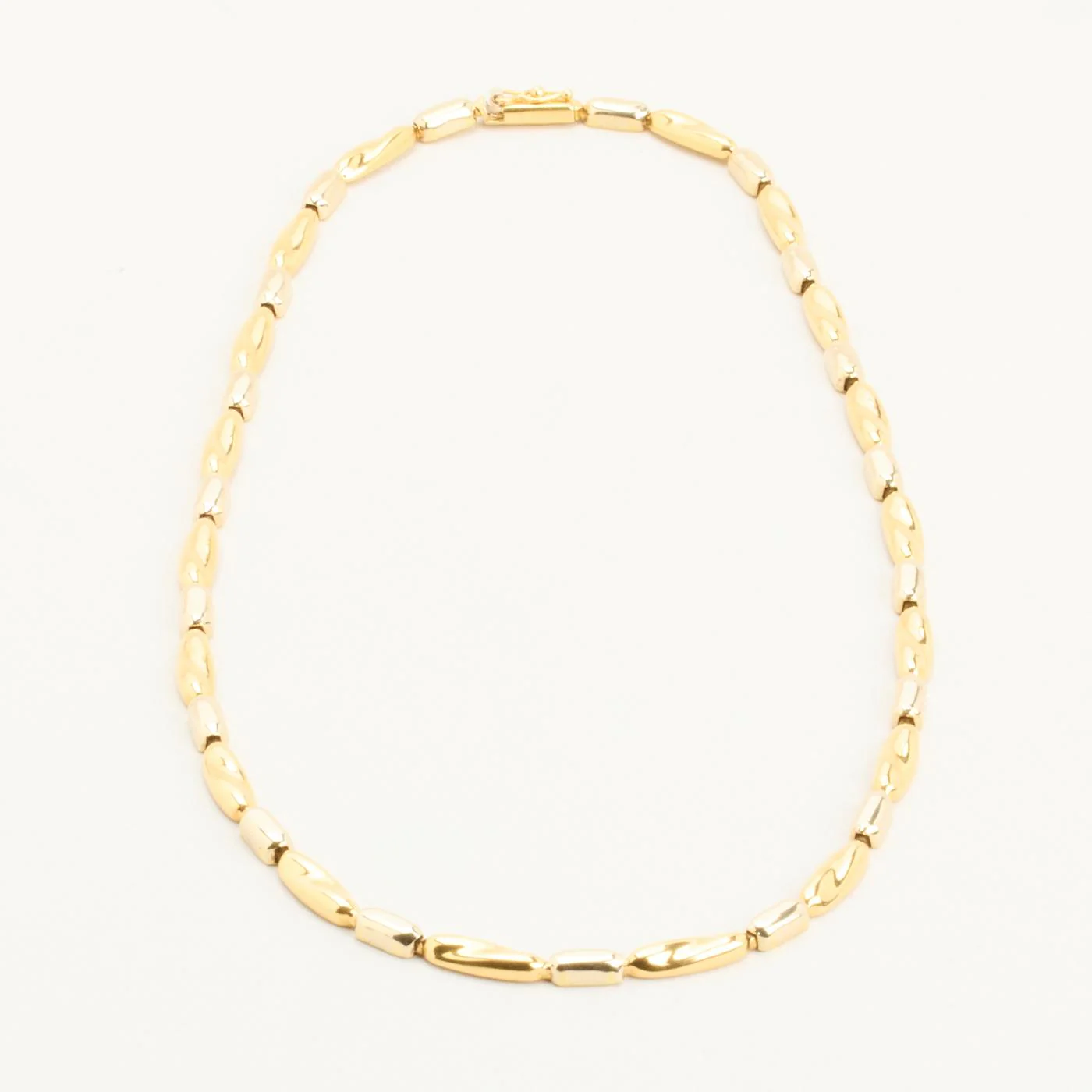 Collier i 18K guld och vitt guld, 43 cm, 19.9 g
