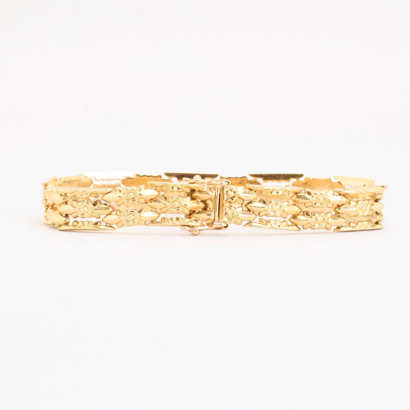 Blomma Block Armband i 18K guld, 17 cm, 15.25 g - Image 2