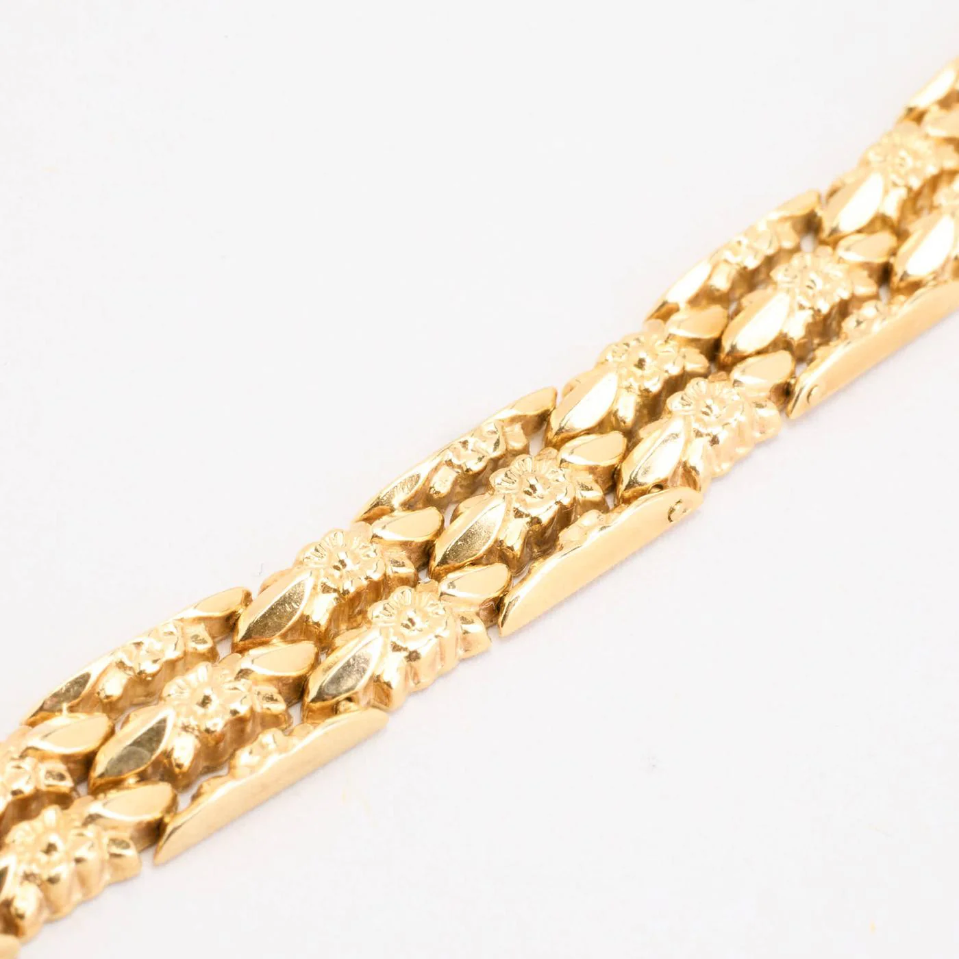 Blomma Block Armband i 18K guld, 17 cm, 15.25 g - Image 3