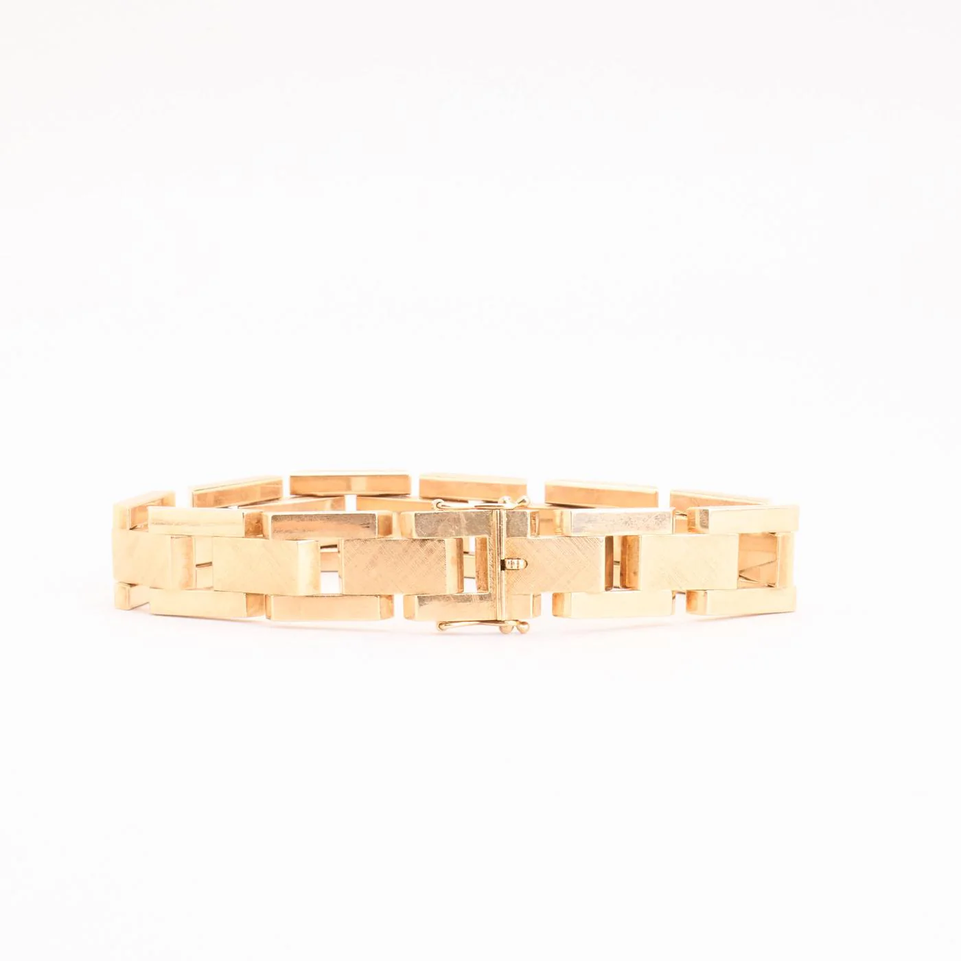 Block Armband i 14K guld, 18.5 cm, 28.35 g - Image 2