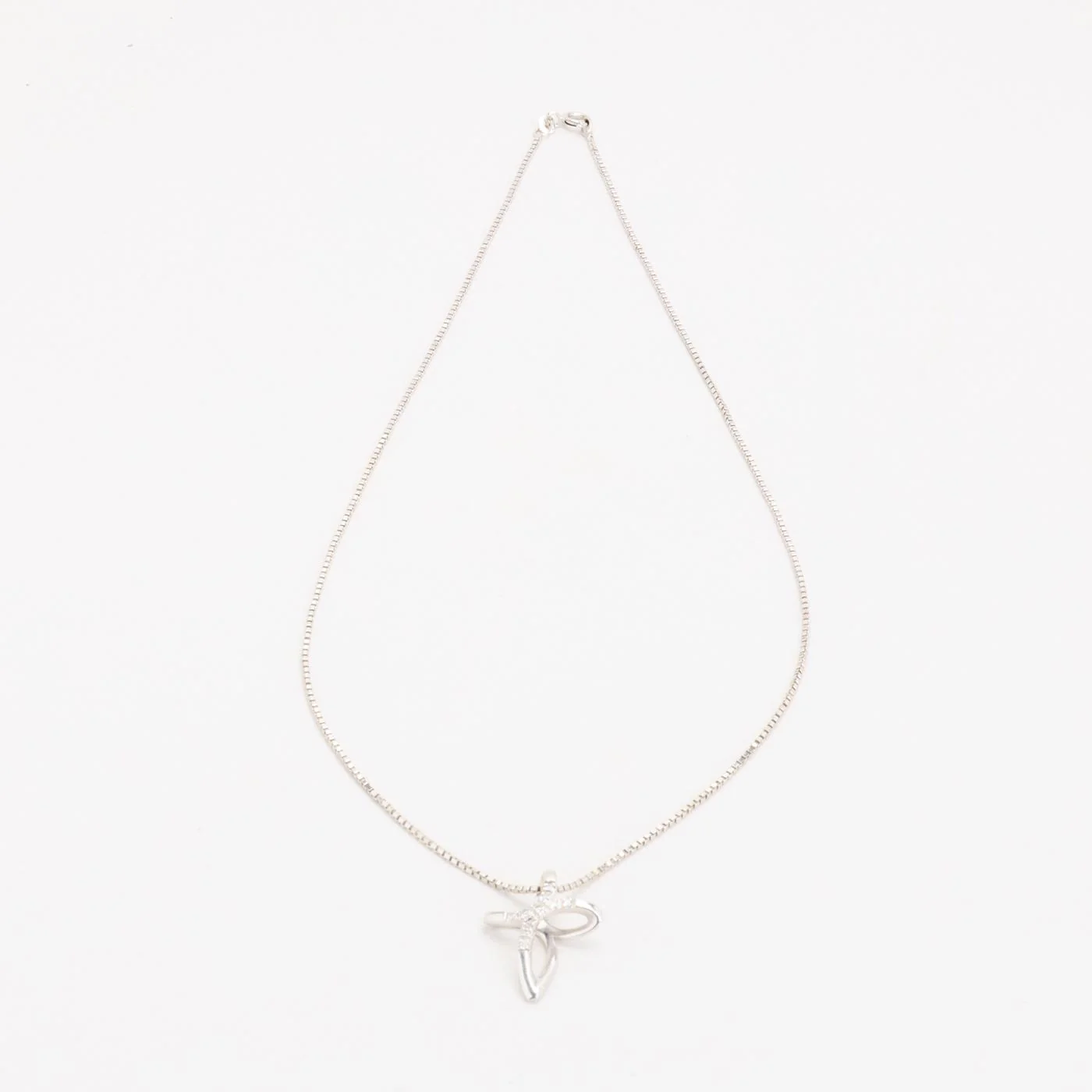 Venezia Halsband med diamant (0.1 ct) i 14K vitt guld, 52.5 cm, 7.97 g
