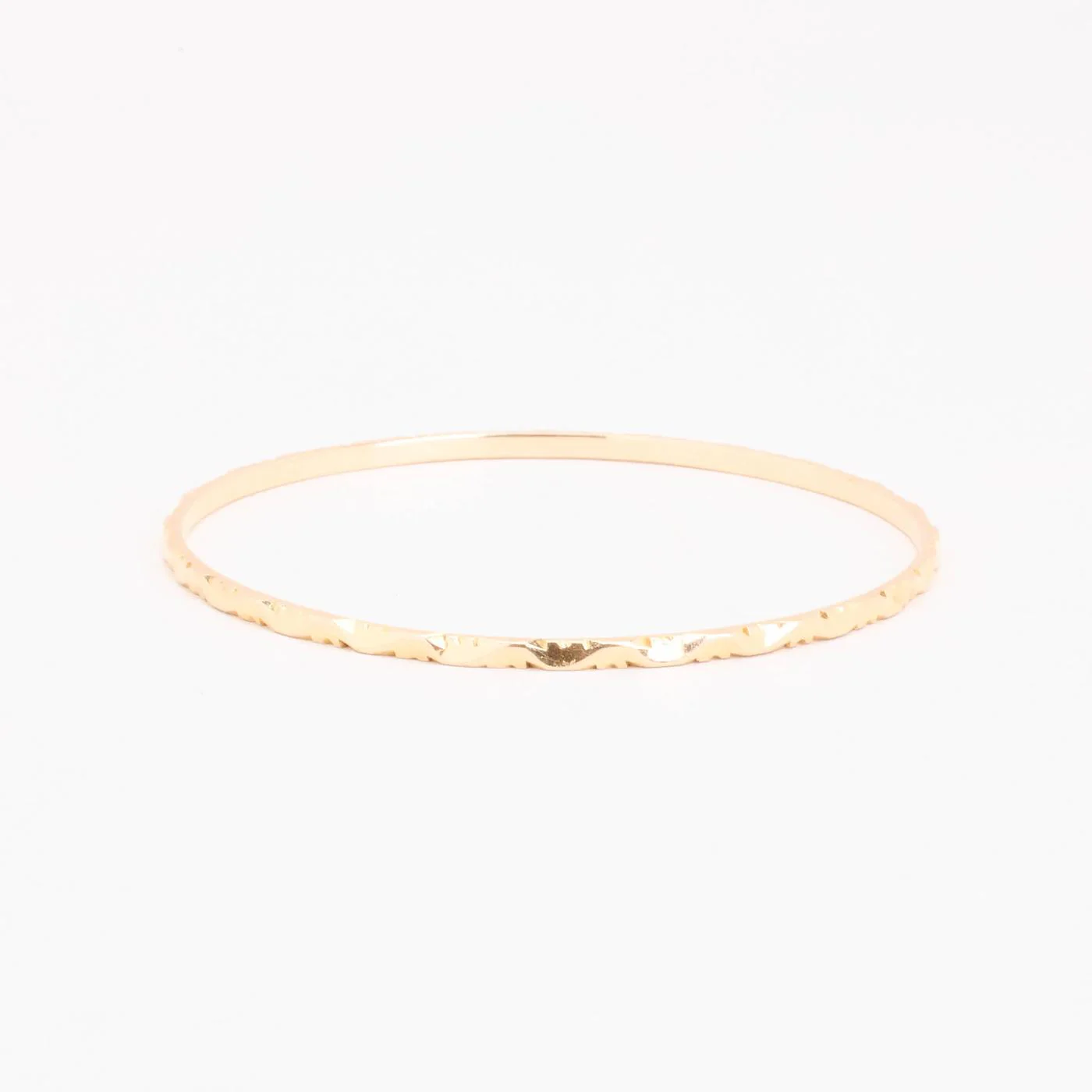 Mönstrad fast armring i 18K guld, 6.4 cm, 10 g - Image 2
