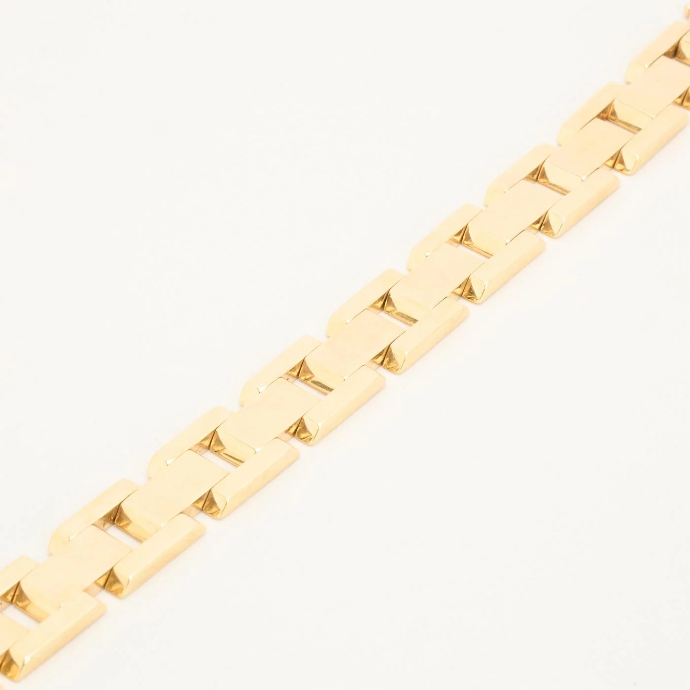 Block Armband i 14K guld, 18.5 cm, 23 g - Image 3