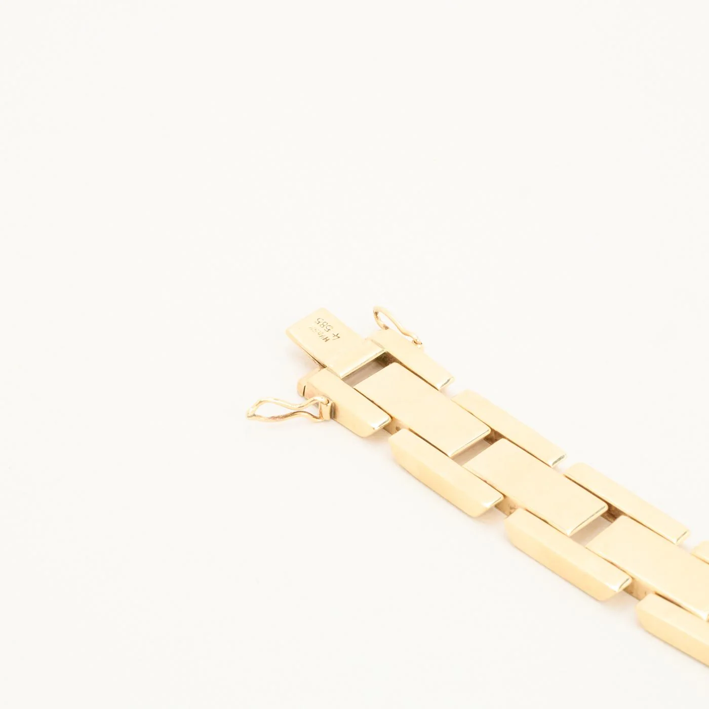 Block Armband i 14K guld, 18.5 cm, 23 g - Image 4