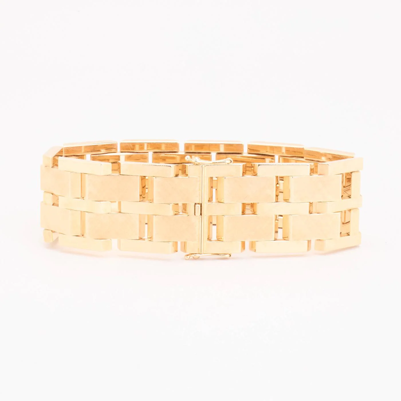 Block Armband i 14K guld, 18.5 cm, 48.01 g - Image 3