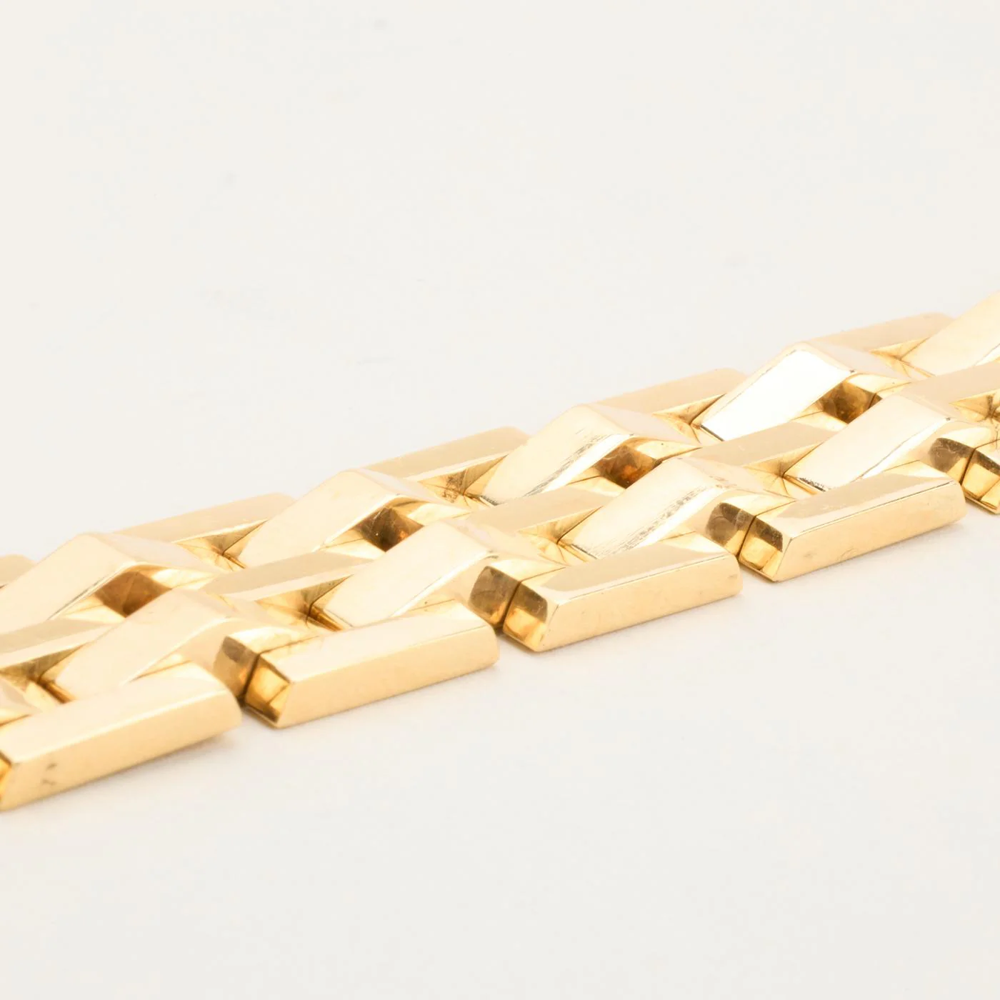 Block Armband i 14K guld, 18 cm, 41.01 g - Image 3