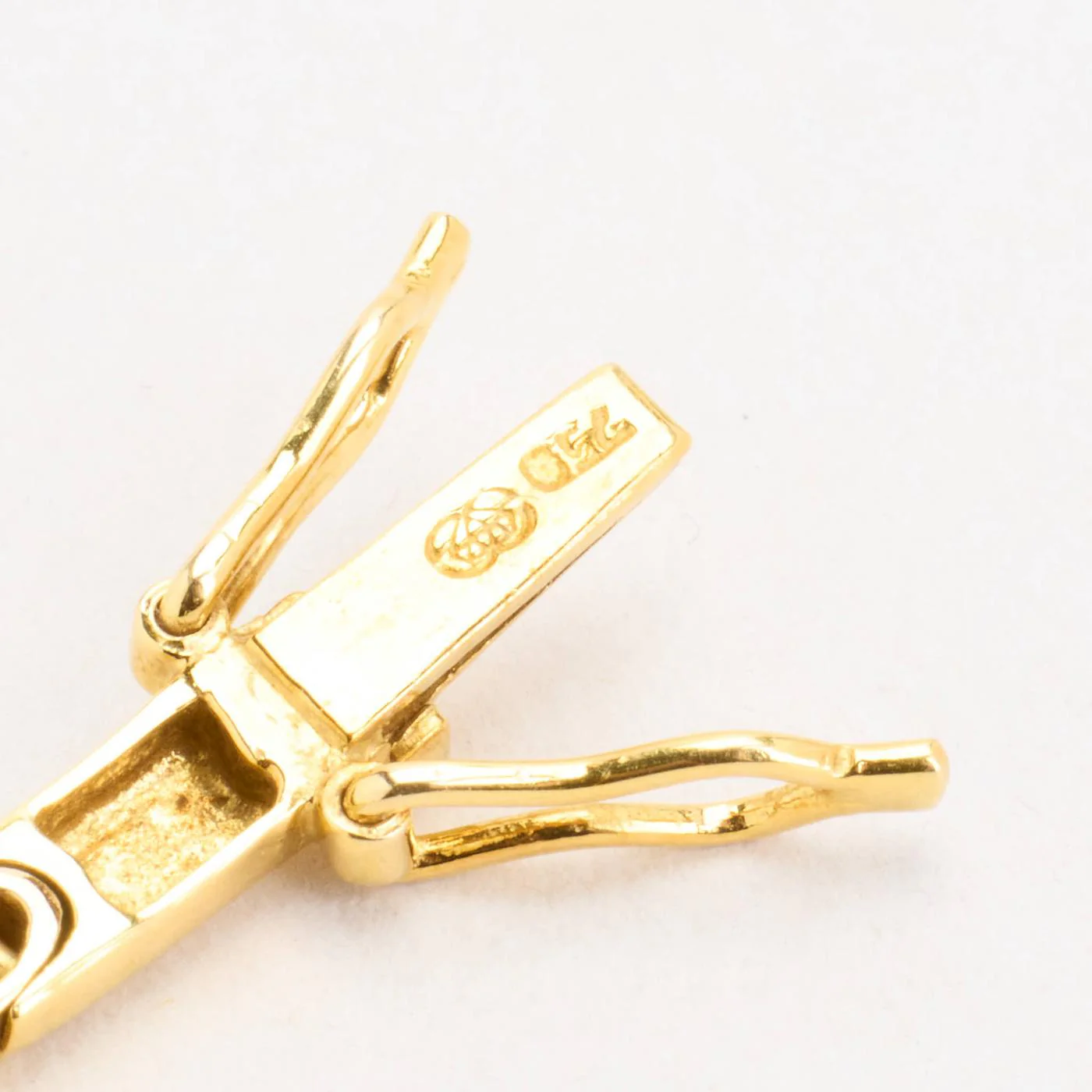 Armband med diamant (0.06 ct) i 18K guld med en rubin, 18.5 cm, 11.19 g - Image 4