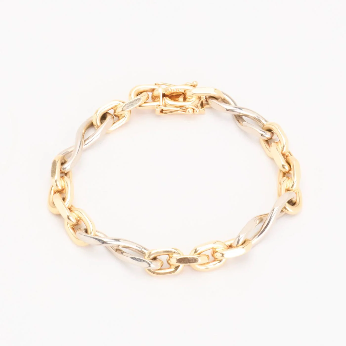 BNH Ankarkedja Armband i 14K guld och vitt guld, 19.5 cm, 44.21 g