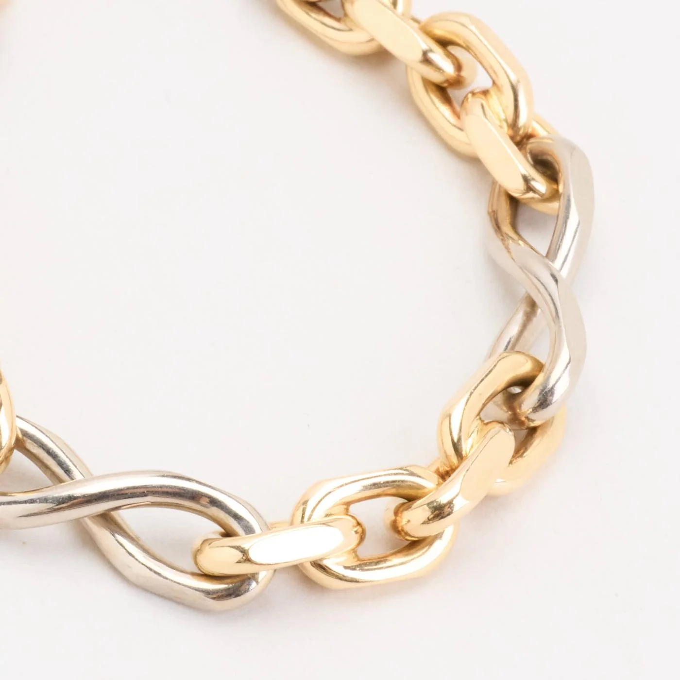 BNH Ankarkedja Armband i 14K guld och vitt guld, 19.5 cm, 44.21 g - Image 2