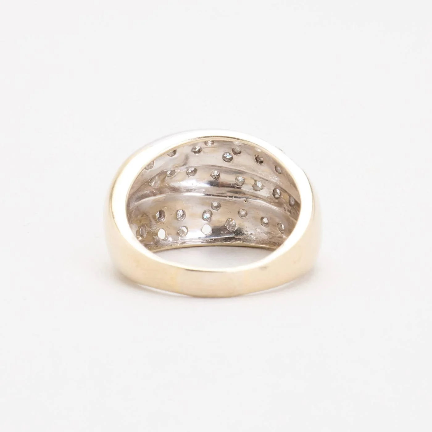 Pavéring med diamant (0.5 ct) i 14K vitt guld strl. 16.9 / strl. 53 - Image 3
