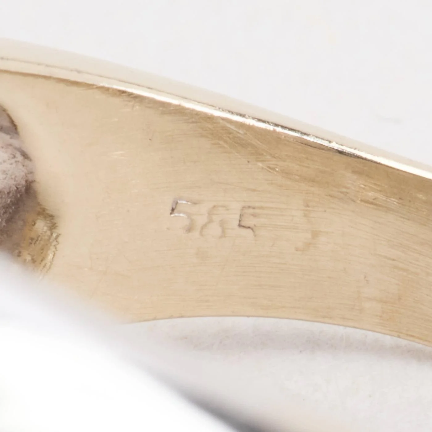 Pavéring med diamant (0.5 ct) i 14K vitt guld strl. 16.9 / strl. 53 - Image 5