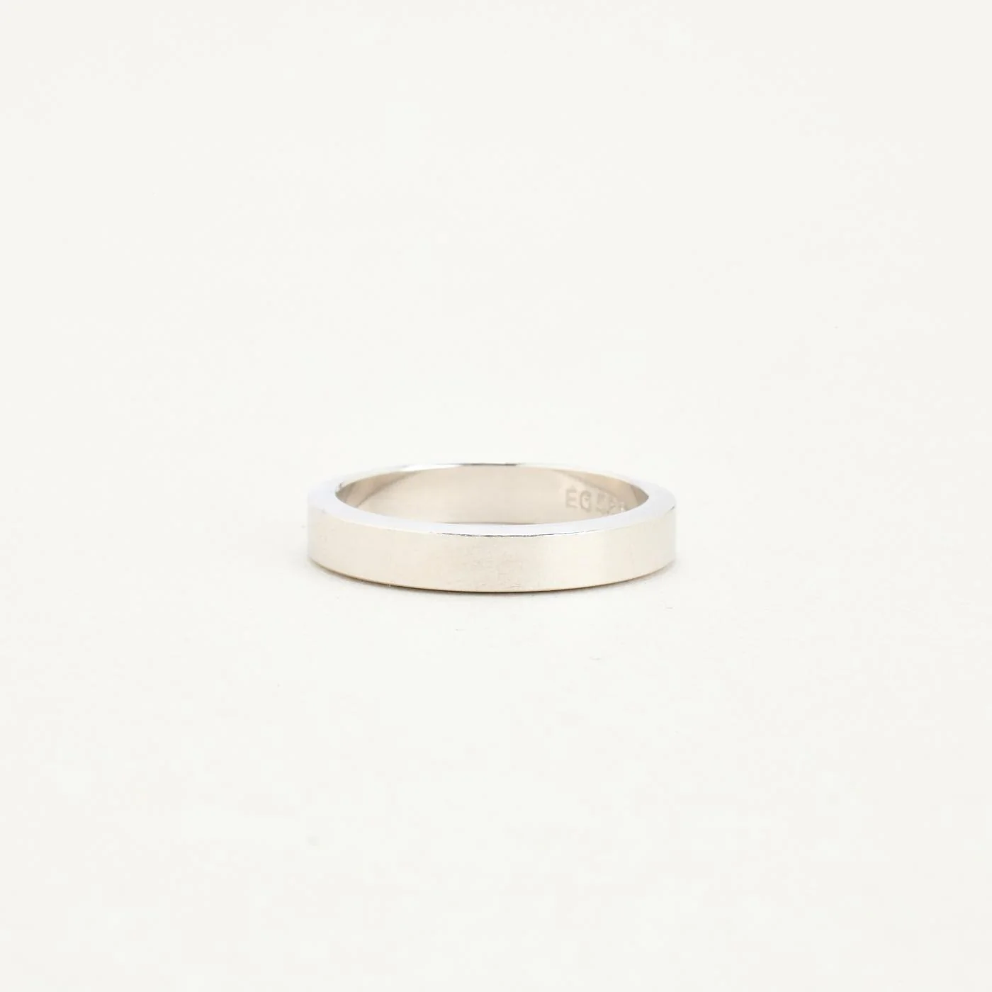 Vigselring i 14K vitt guld strl. 16.9 / strl. 53 - Image 5