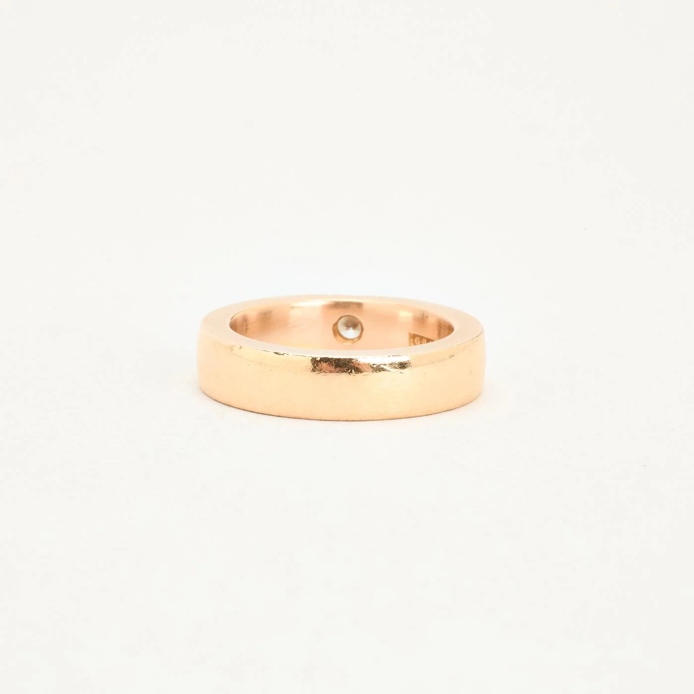 Alliansring med diamant (0.16 ct) i 18K guld strl. 16.9 / strl. 53 - Image 3