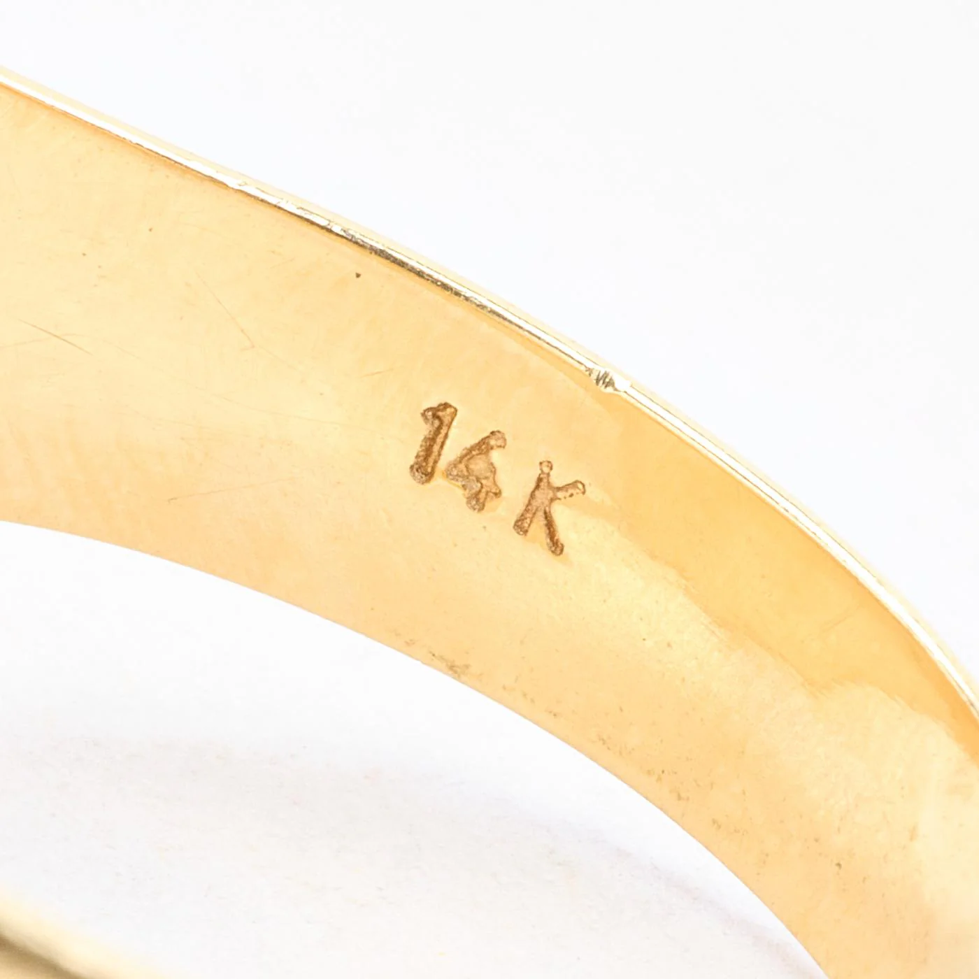 Signetring i 14K guld med en onyx strl. 21.6 / strl. 68 - Image 6