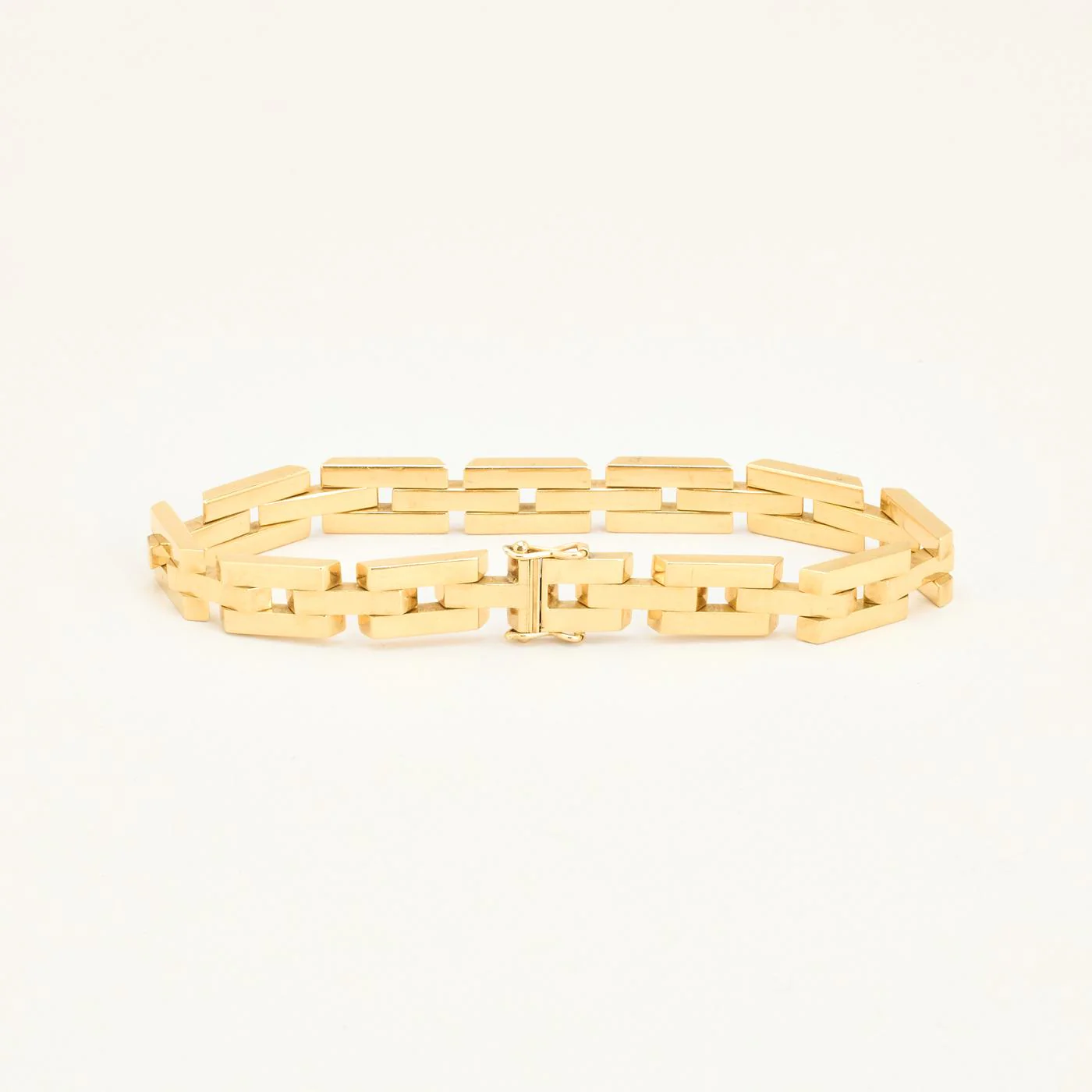 Block Armband i 14K guld, 20 cm, 18.3 g - Image 2