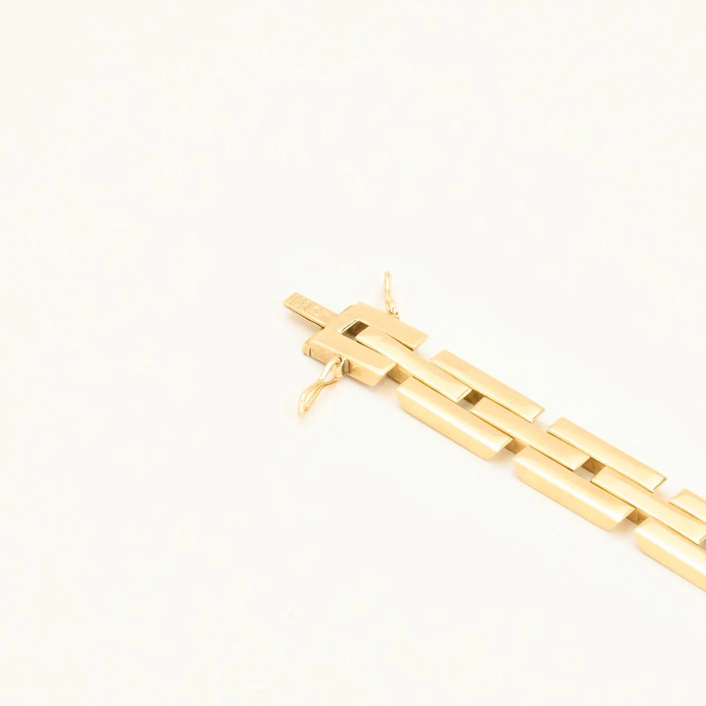 Block Armband i 14K guld, 20 cm, 18.3 g - Image 4
