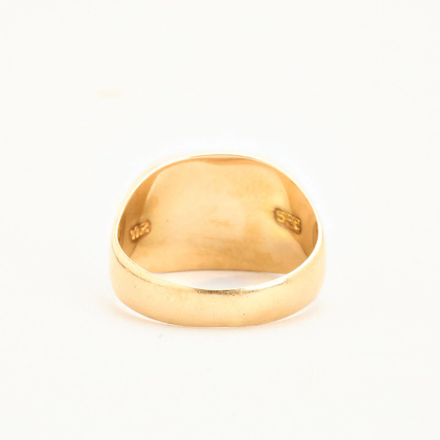 Signetring i 14K guld med en onyx strl. 19.1 / strl. 60 - Image 3