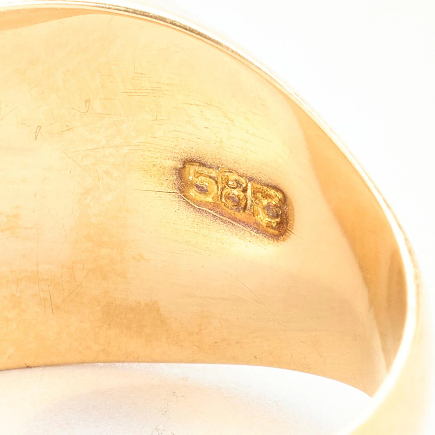 Signetring i 14K guld med en onyx strl. 19.1 / strl. 60 - Image 5