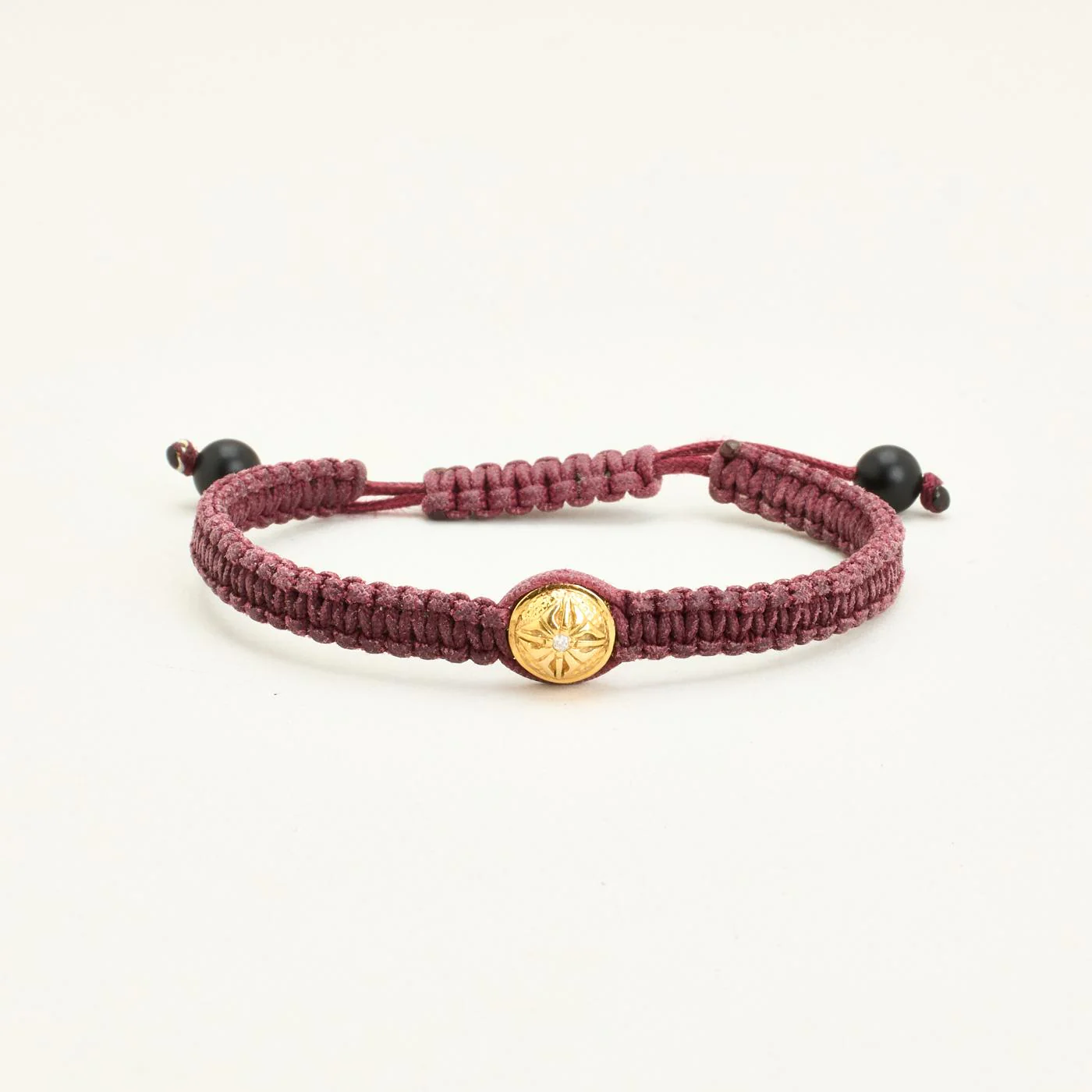 Shamballa Armband med diamant (0.01 ct) i 14K guld, 17 cm, 2.5 g - Image 2