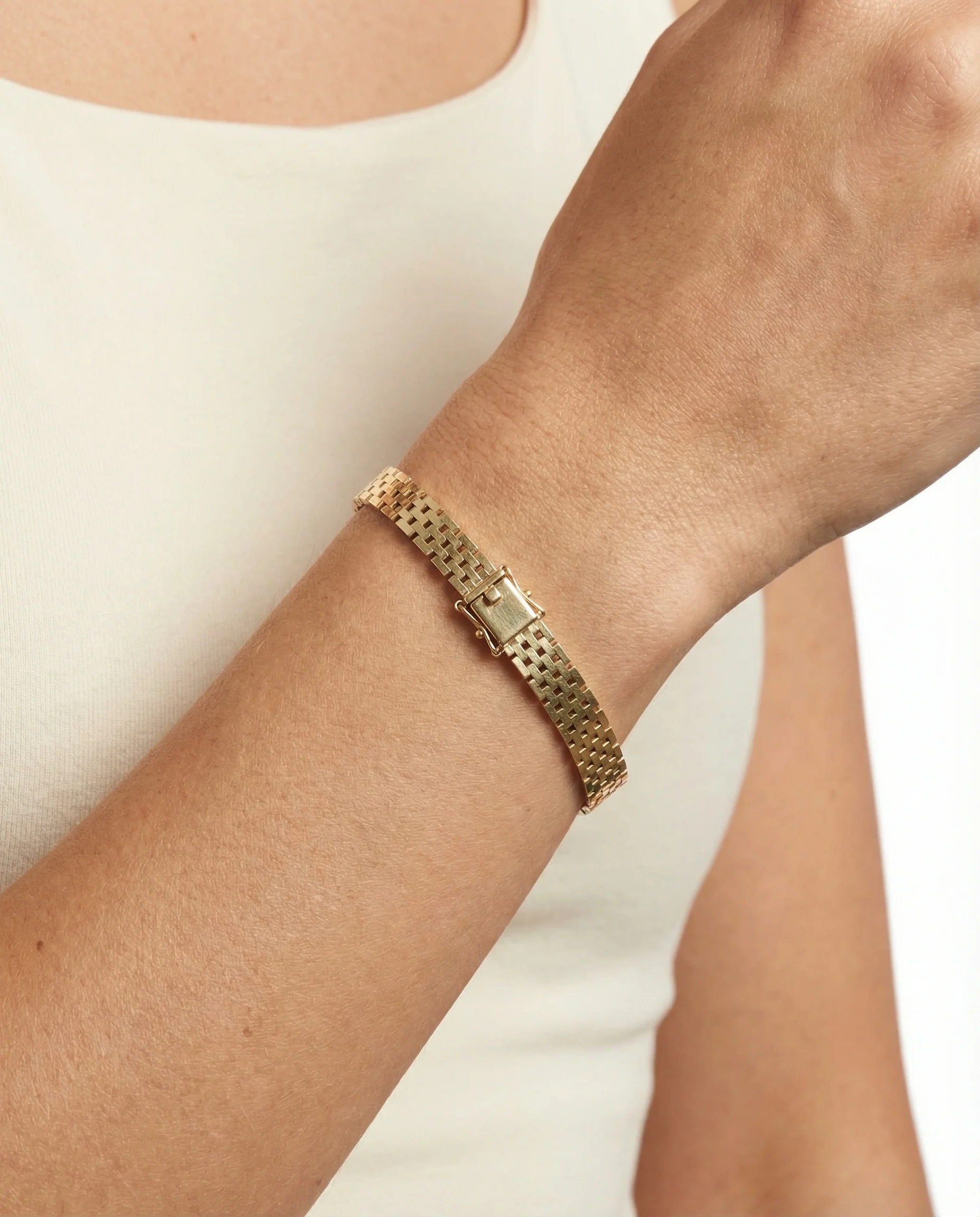 Korridor Armband i 14K guld, 19 cm, 17.3 g