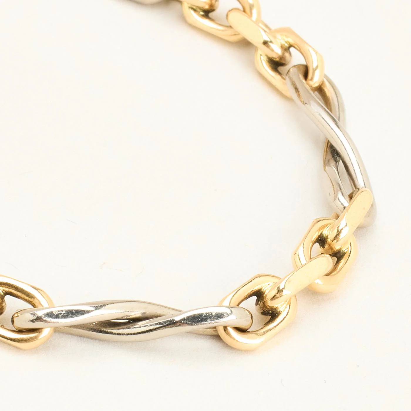 BNH Ankarkedja Armband i 14K guld och vitt guld, 19.5 cm, 17 g - Image 2