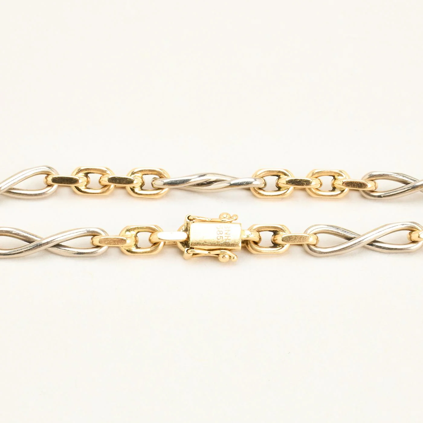 BNH Ankarkedja Armband i 14K guld och vitt guld, 19.5 cm, 17 g - Image 4