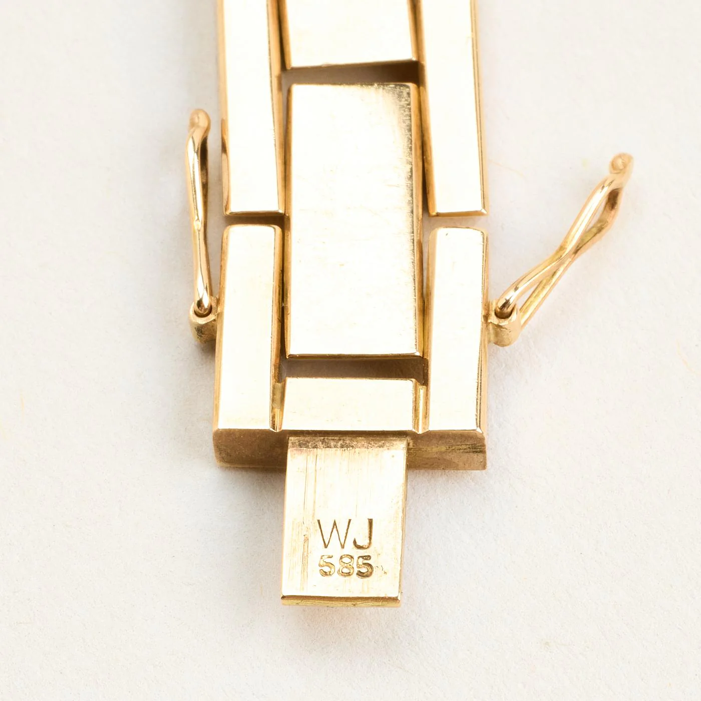 Block Armband i 14K guld, 18.5 cm, 32.3 g - Image 5