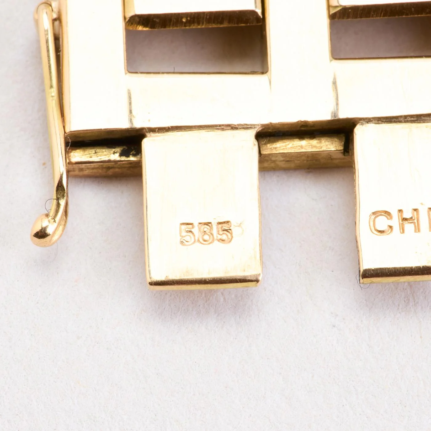 Block Armband i 14K guld, 18 cm, 49.1 g - Image 3