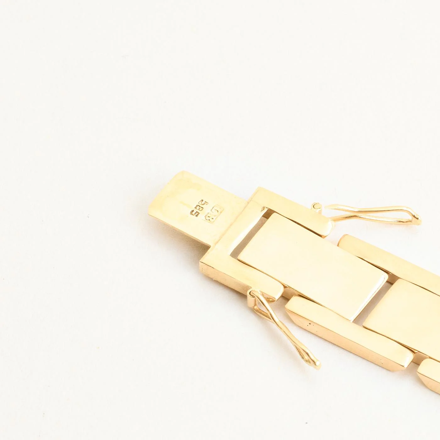 Block Armband i 14K guld, 20 cm, 48.51 g - Image 4