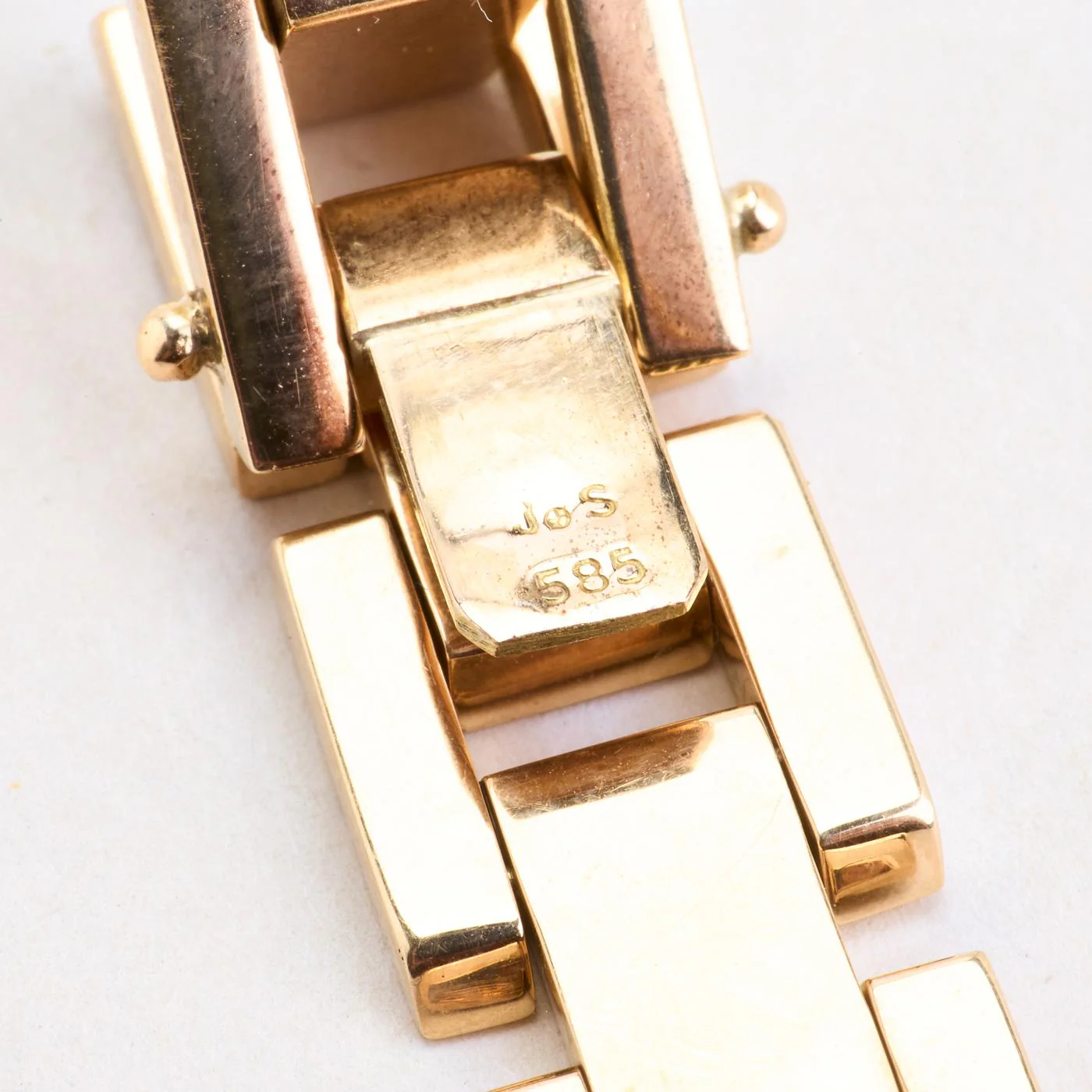 Block Armband i 14K guld, 18.5 cm, 25.6 g - Image 3