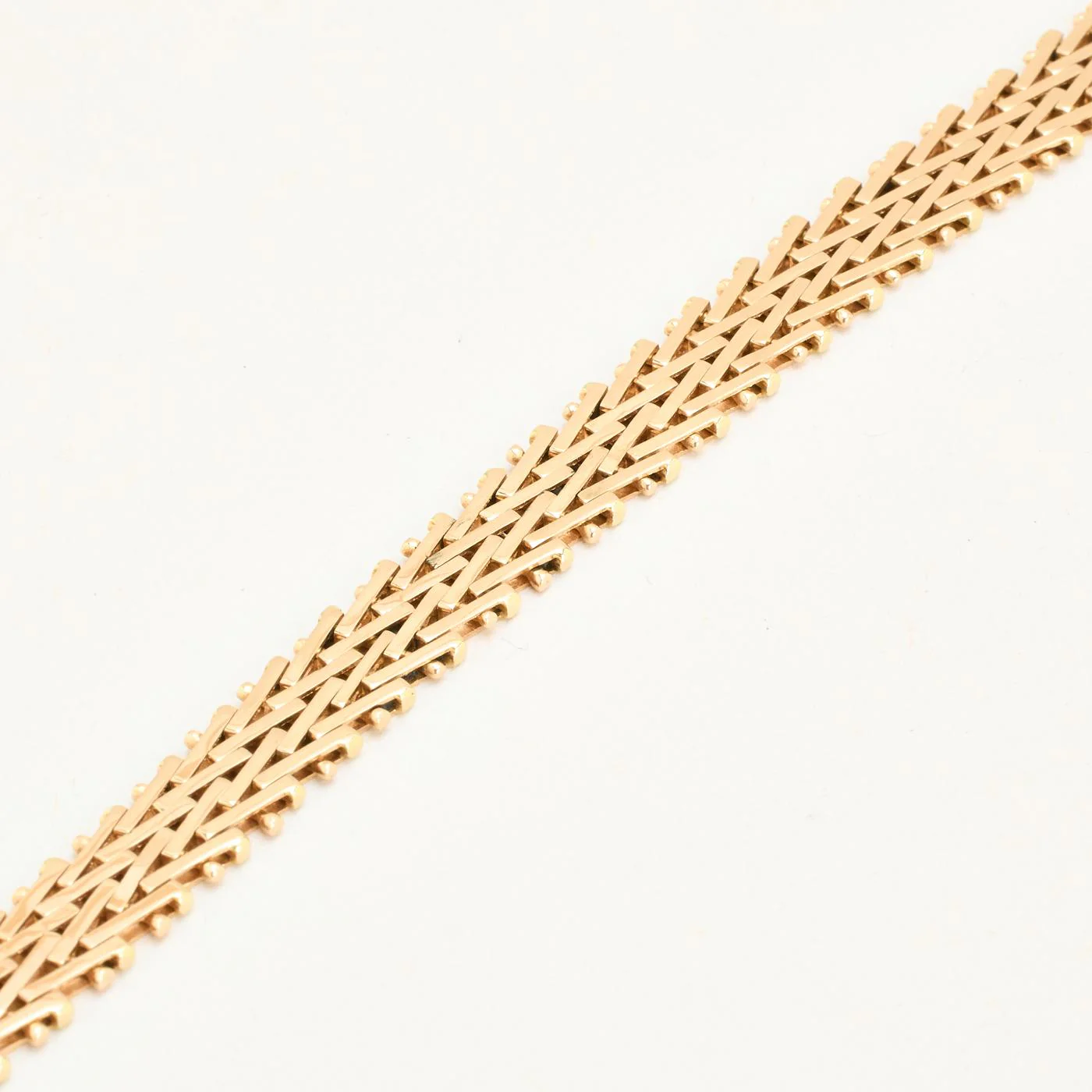 Fiskbenskedja Armband i 14K guld, 18.5 cm, 17.4 g - Image 3