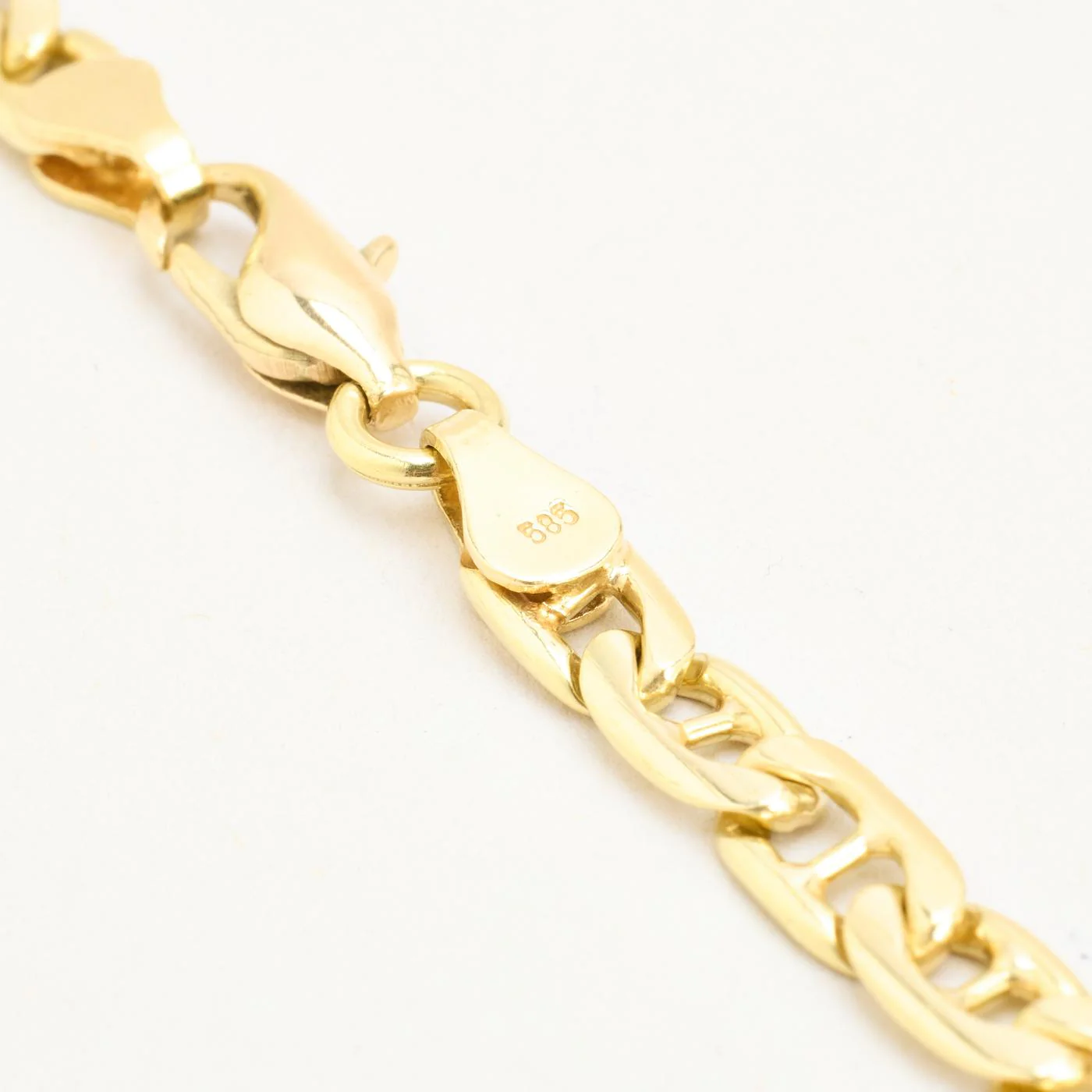 Marinerlänk Halsband i 14K guld, 56.5 cm, 34.66 g - Image 5