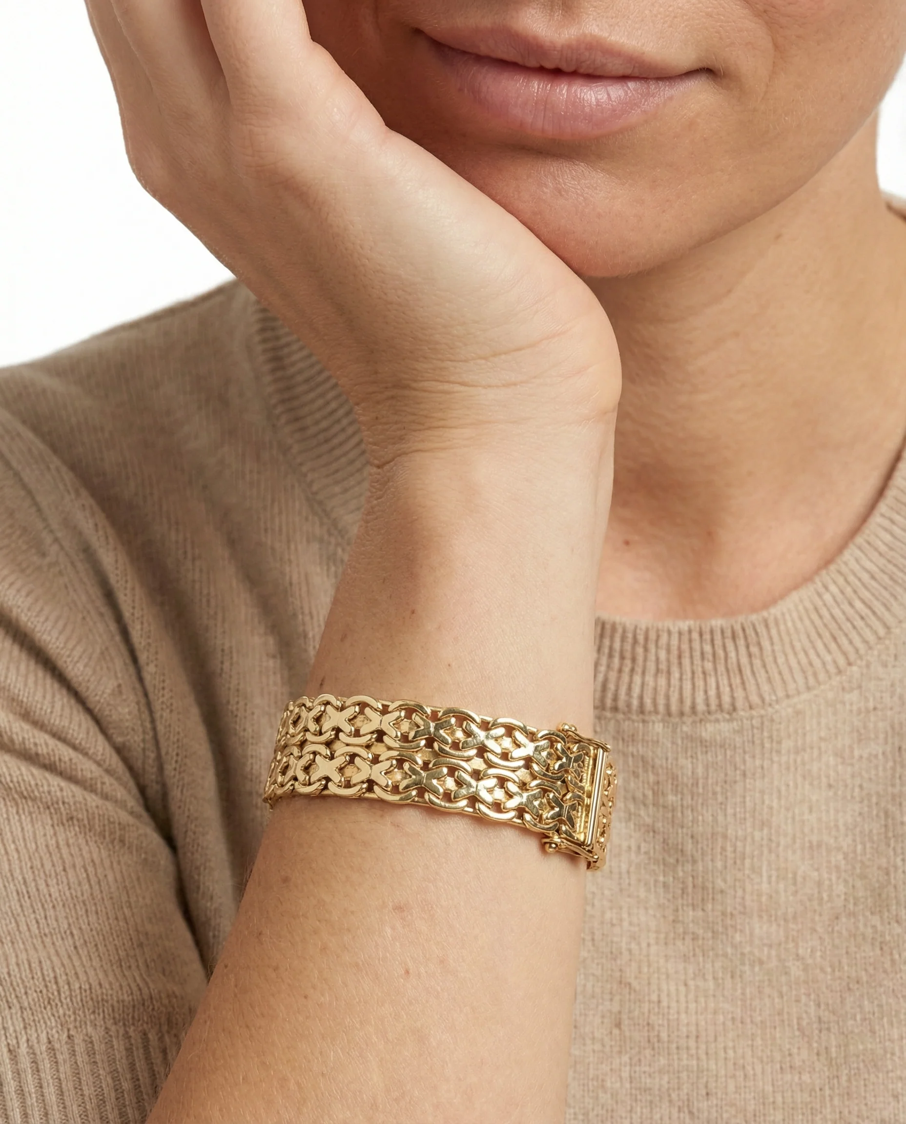 Armband i 14K guld, 19 cm, 26.41 g