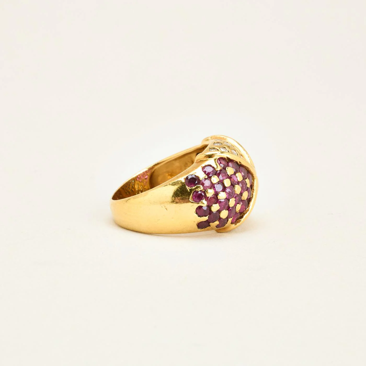 Gypsyring med diamant (0.21 ct) i 18K guld strl. 16.2 / strl. 51 - Image 3