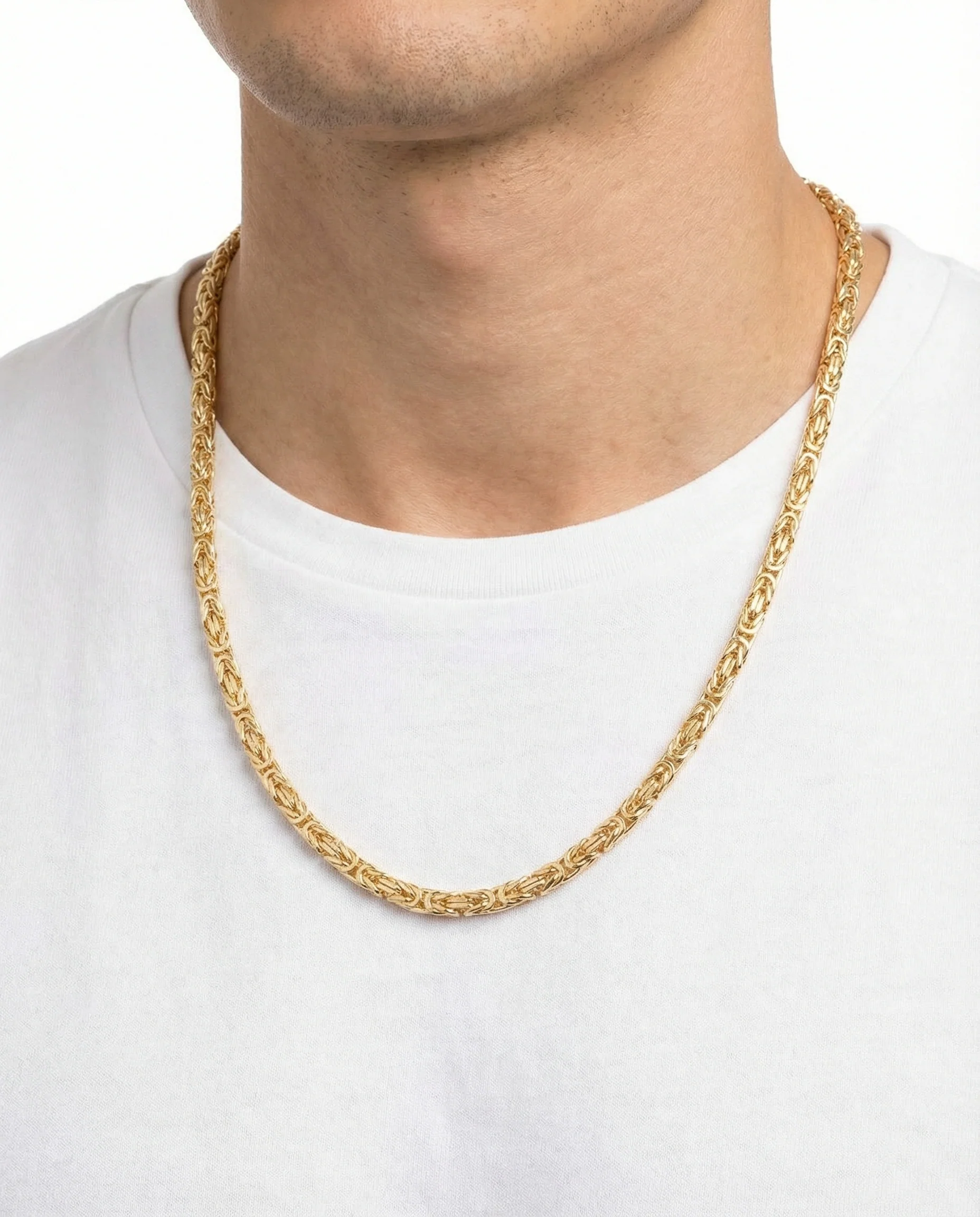 BNH Kejsarlänk Halsband i 14K guld, 46 cm, 48.67 g