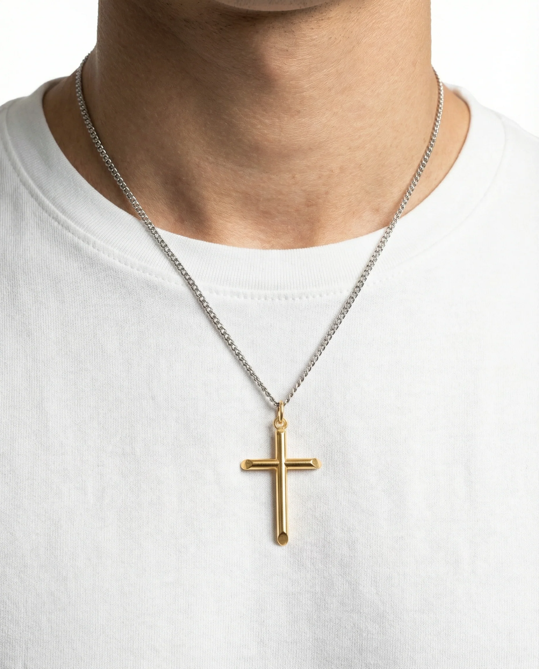 Kors i 14K guld, 4 cm, 1.4 g - Image 2