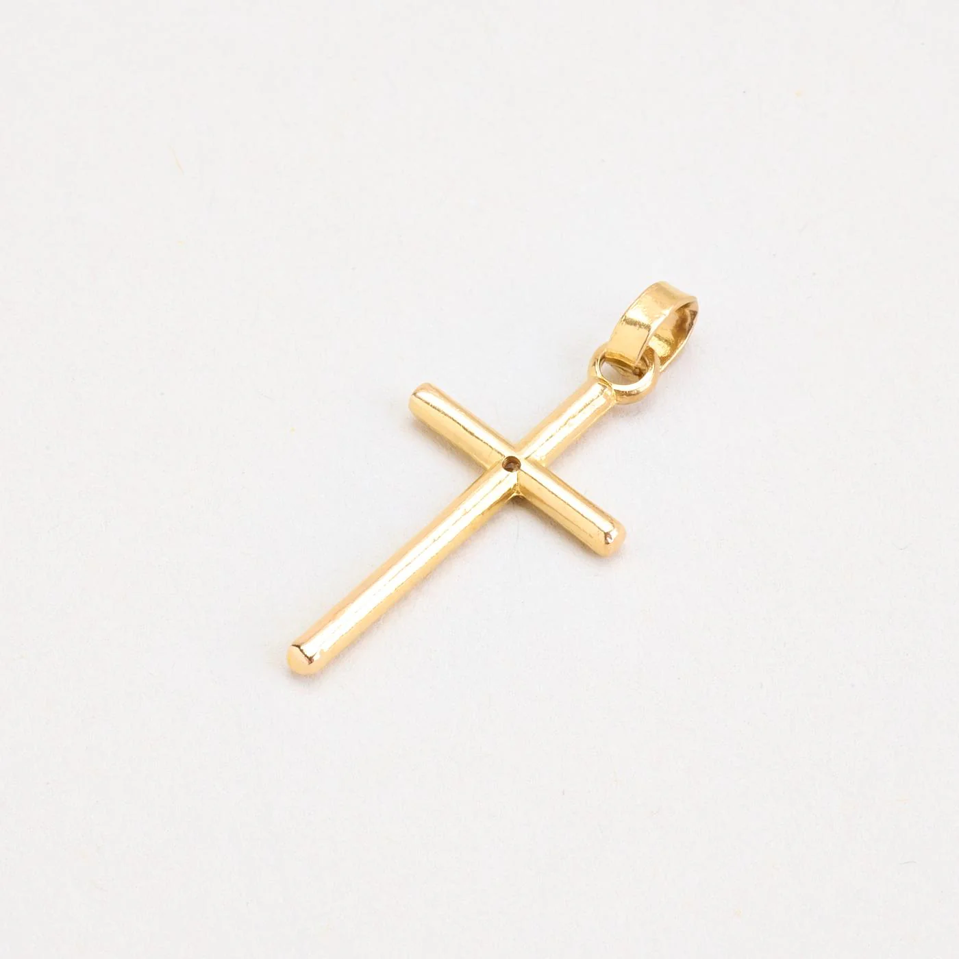 Kors i 14K guld med en zirkonia, 3 cm, 1.72 g - Image 3